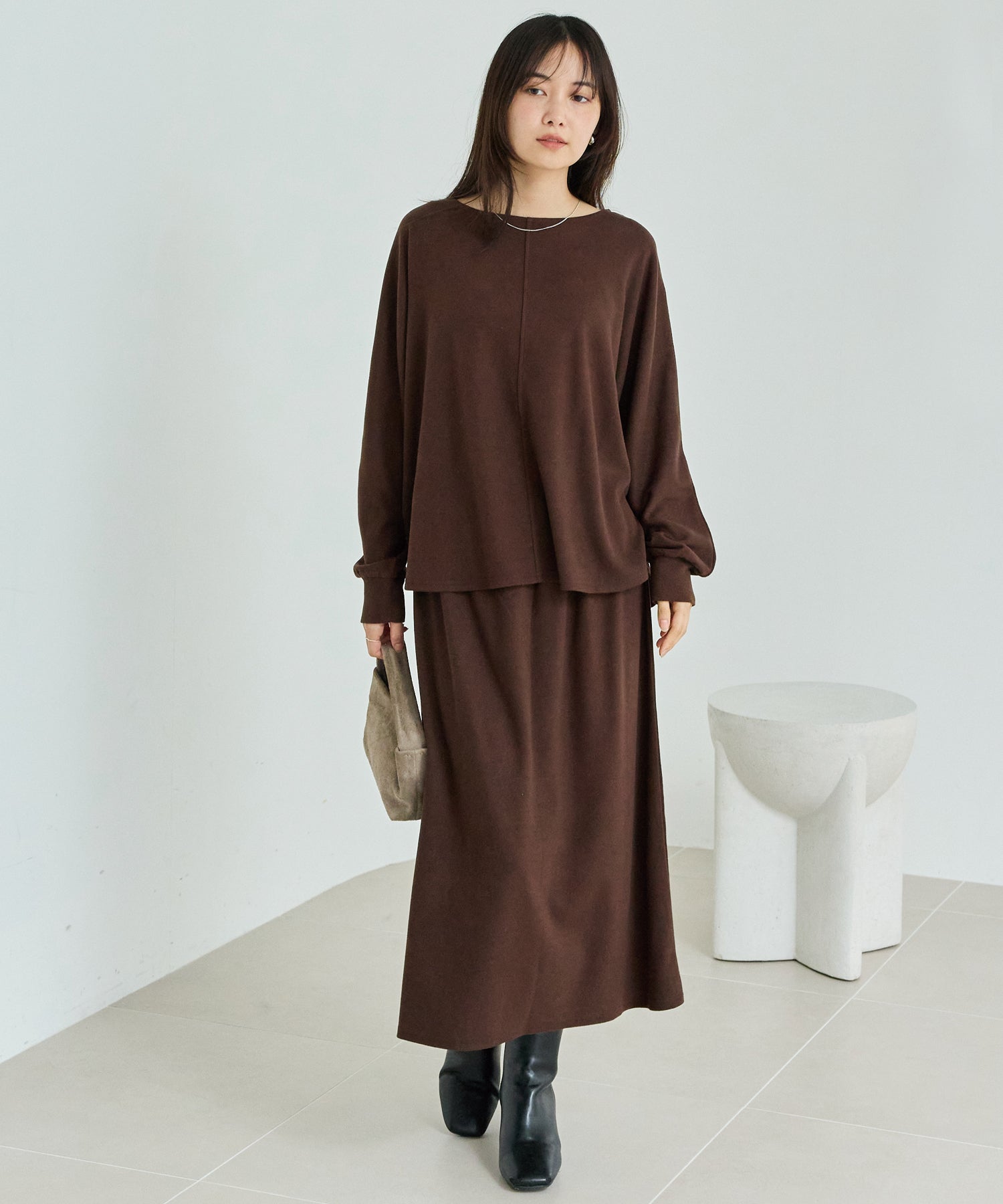 ブラウン　model:160cm 着用サイズ:M