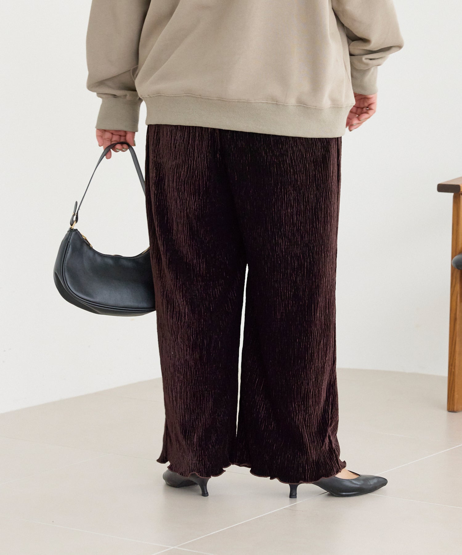 ブラウン　model:161cm 着用サイズ:3L