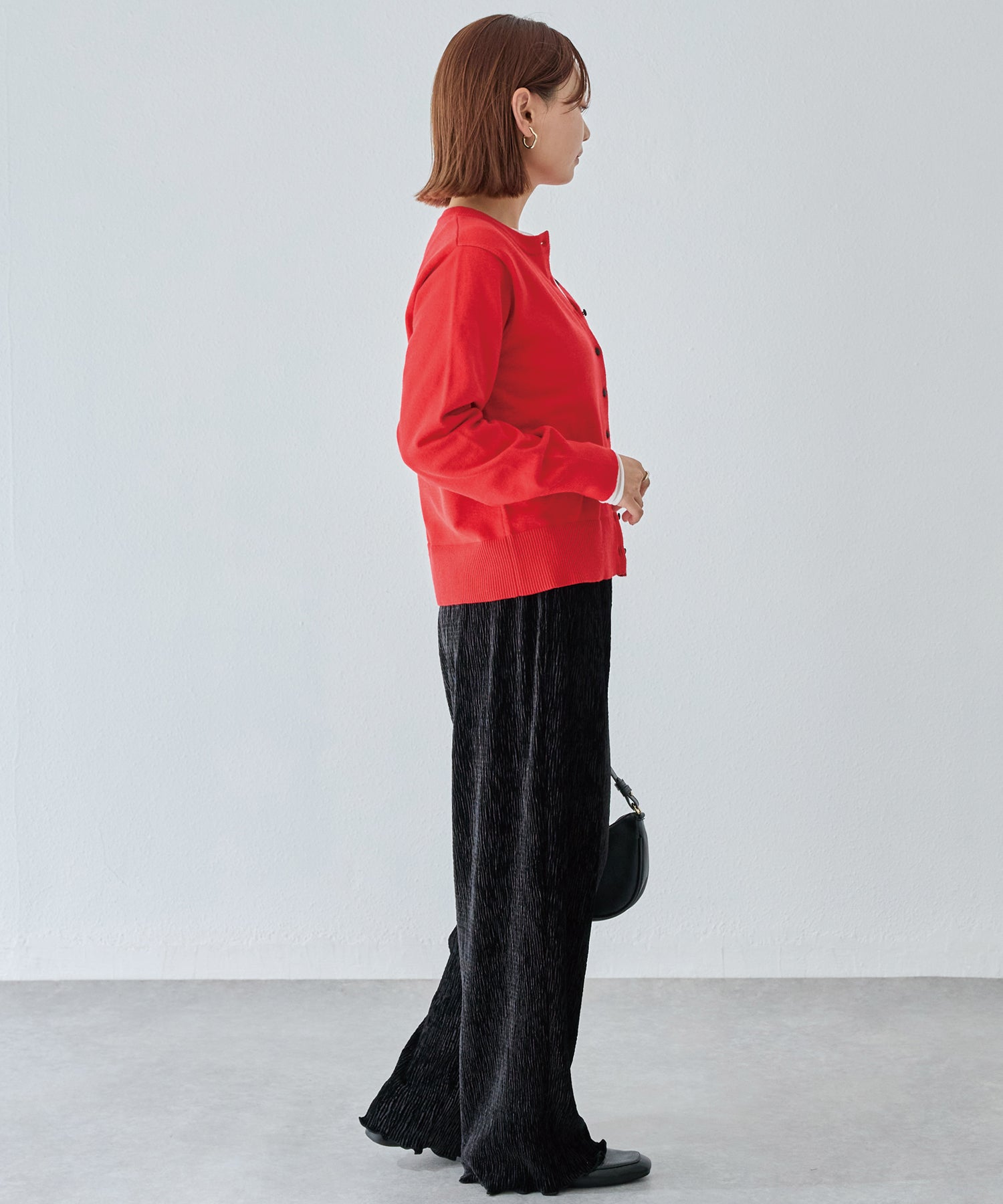 楊柳ベロアイージーパンツ