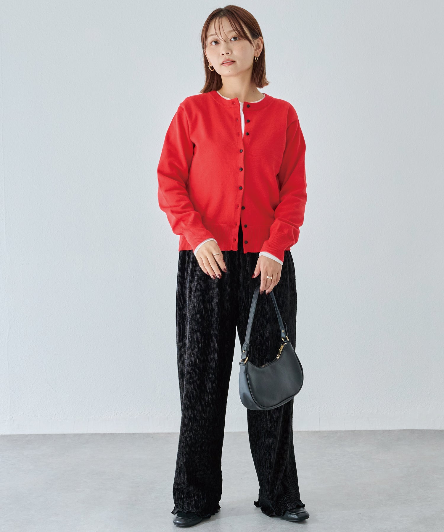 楊柳ベロアイージーパンツ