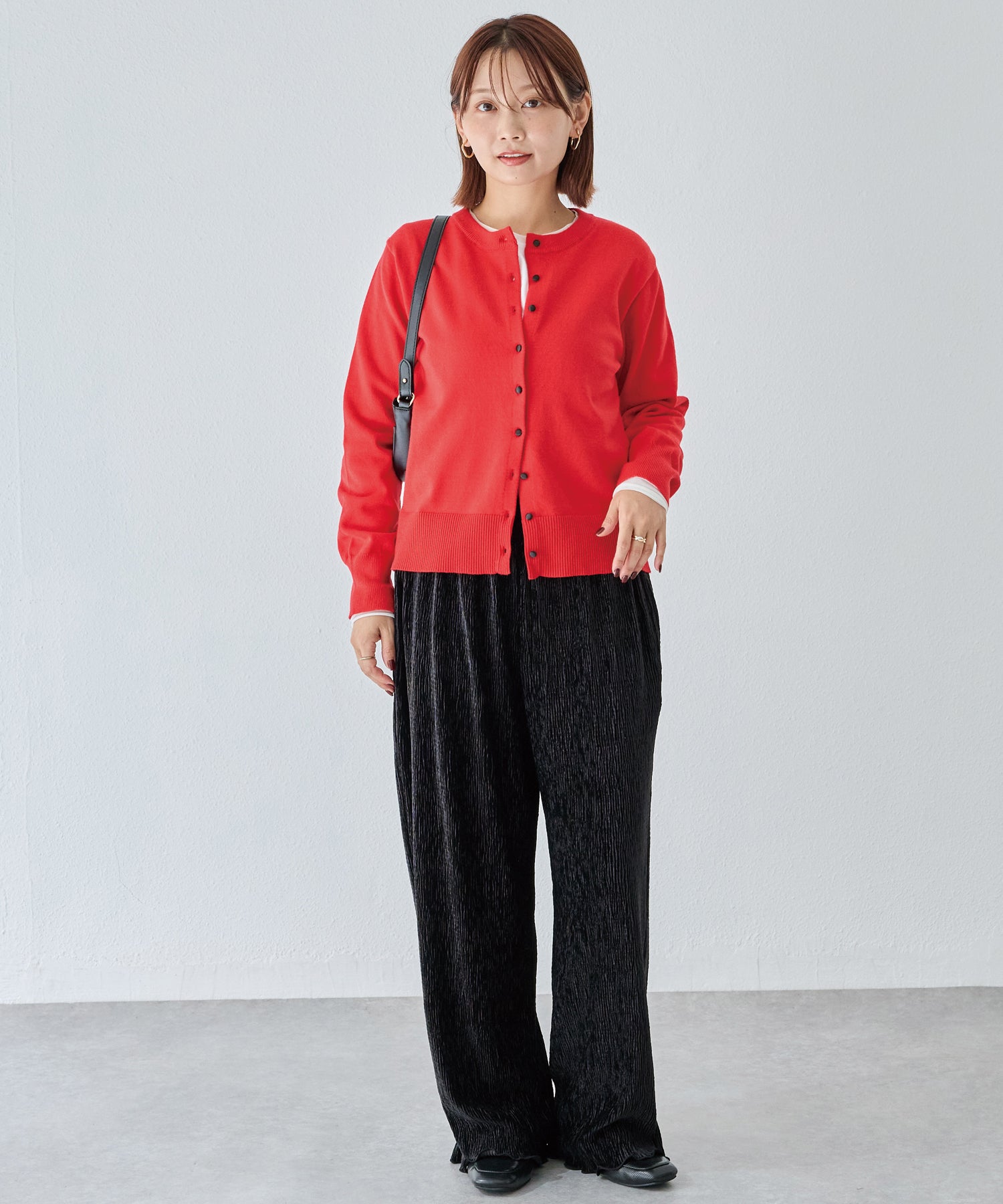 楊柳ベロアイージーパンツ