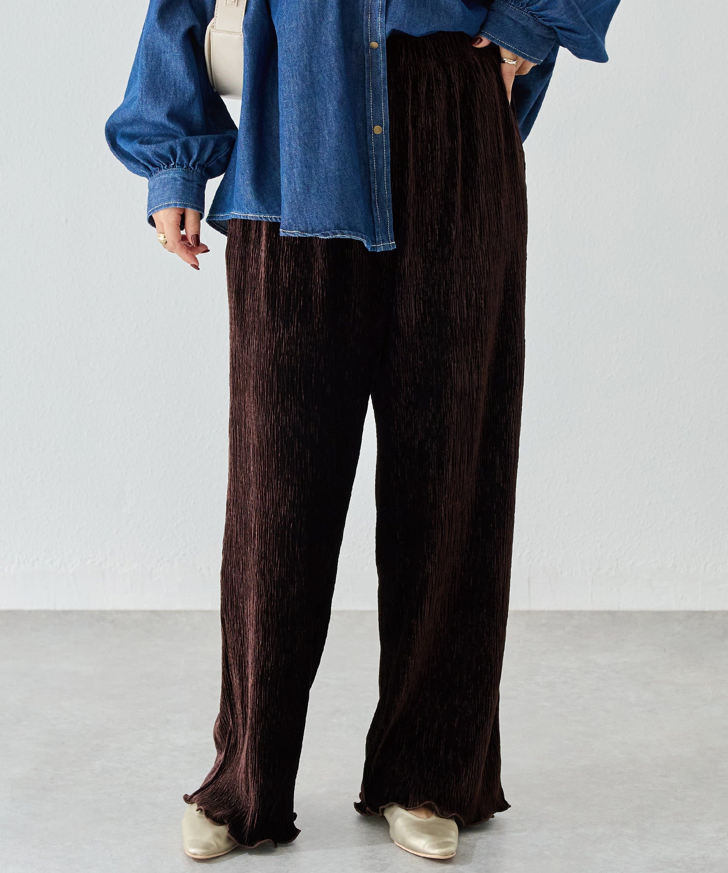 ブラウン　model:156cm 着用サイズ:M