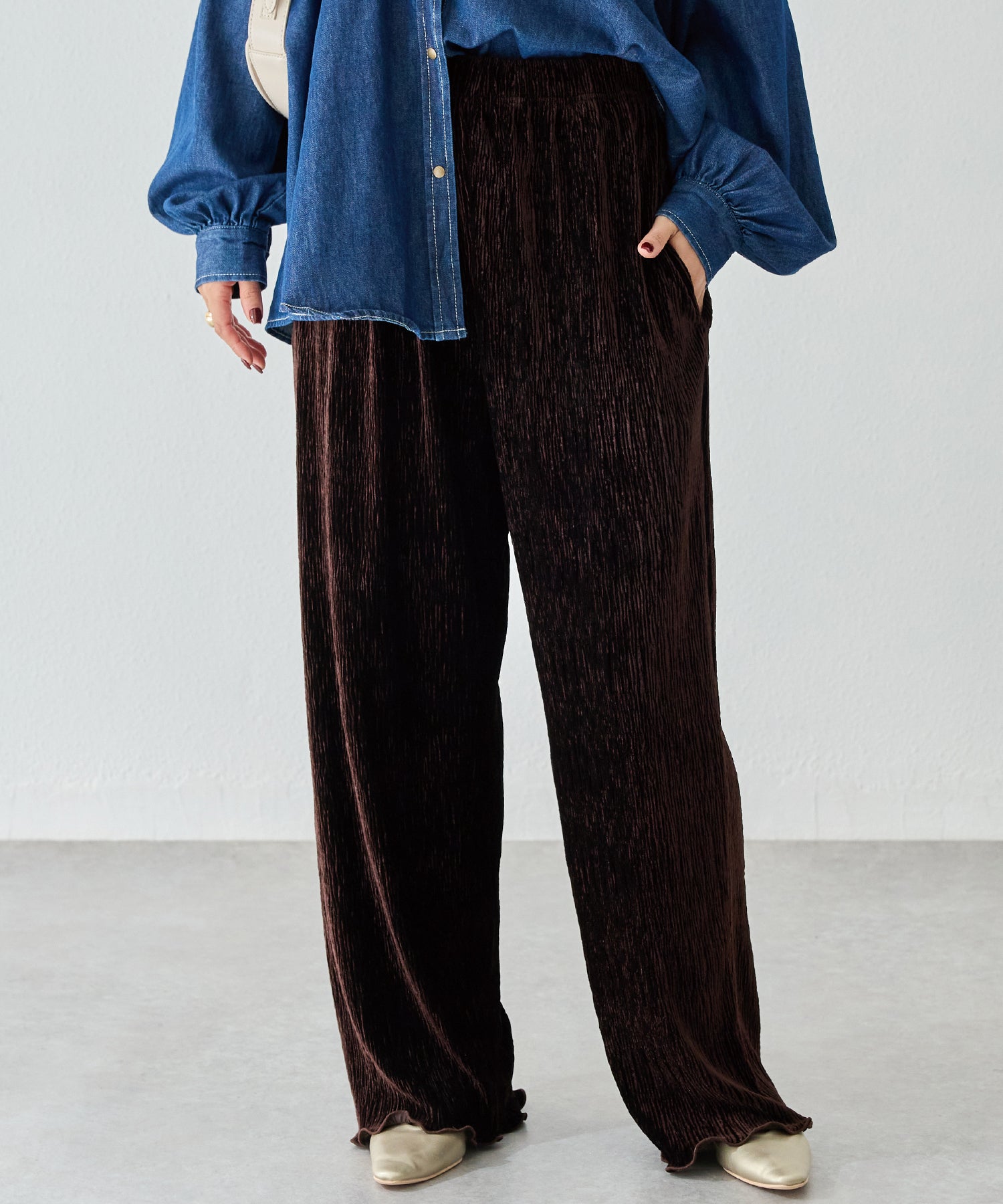 ブラウン　model:156cm 着用サイズ:M