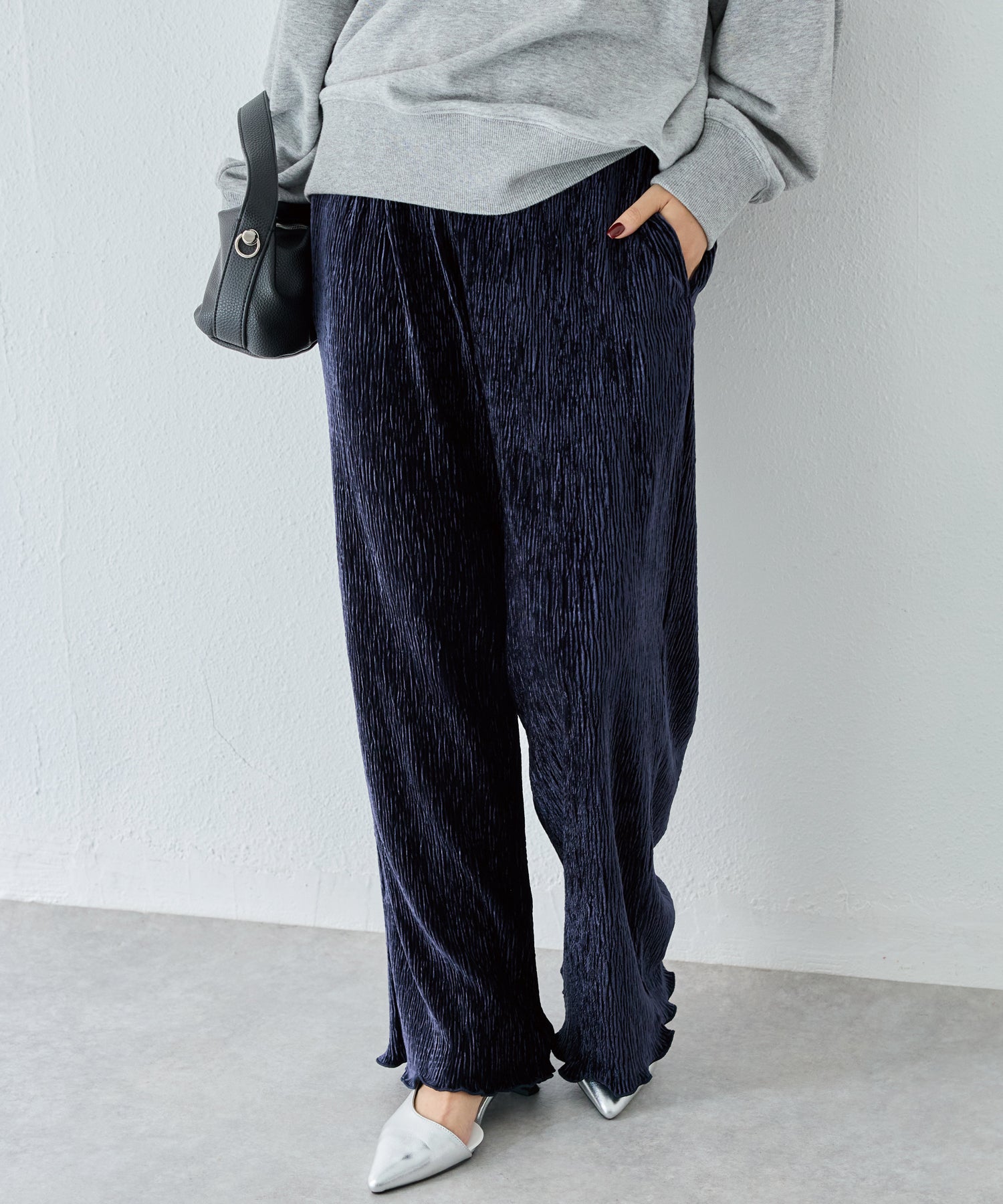 ネイビー　model:156cm 着用サイズ:M