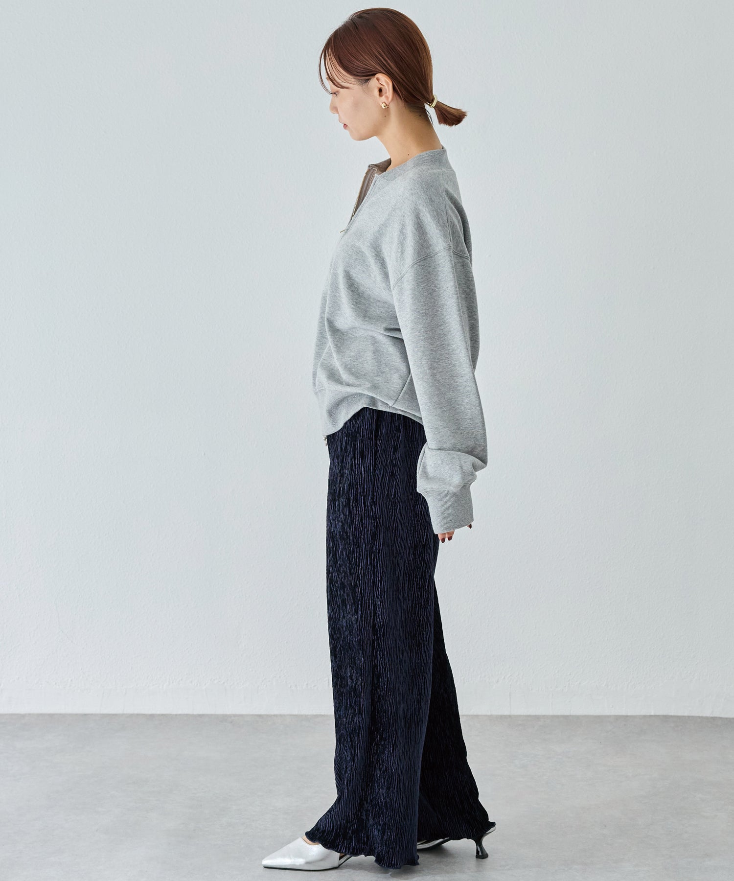 楊柳ベロアイージーパンツ