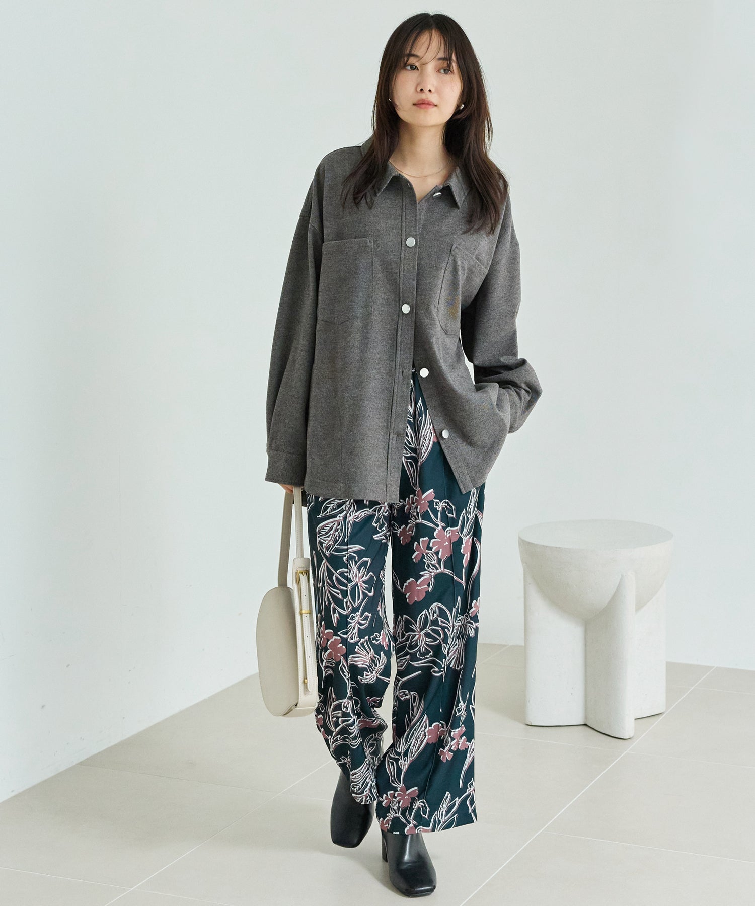 花柄イージーパンツ