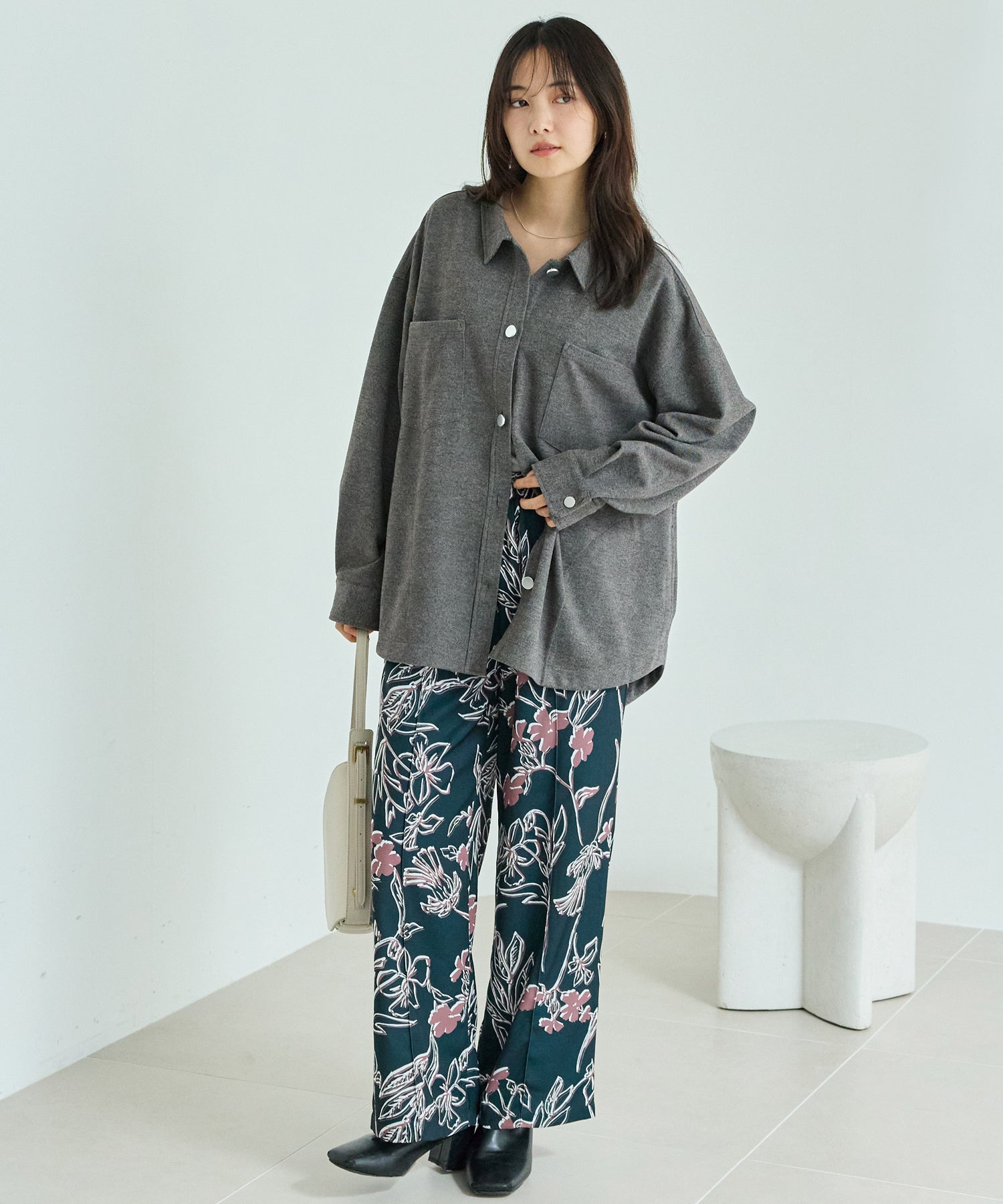 花柄イージーパンツ