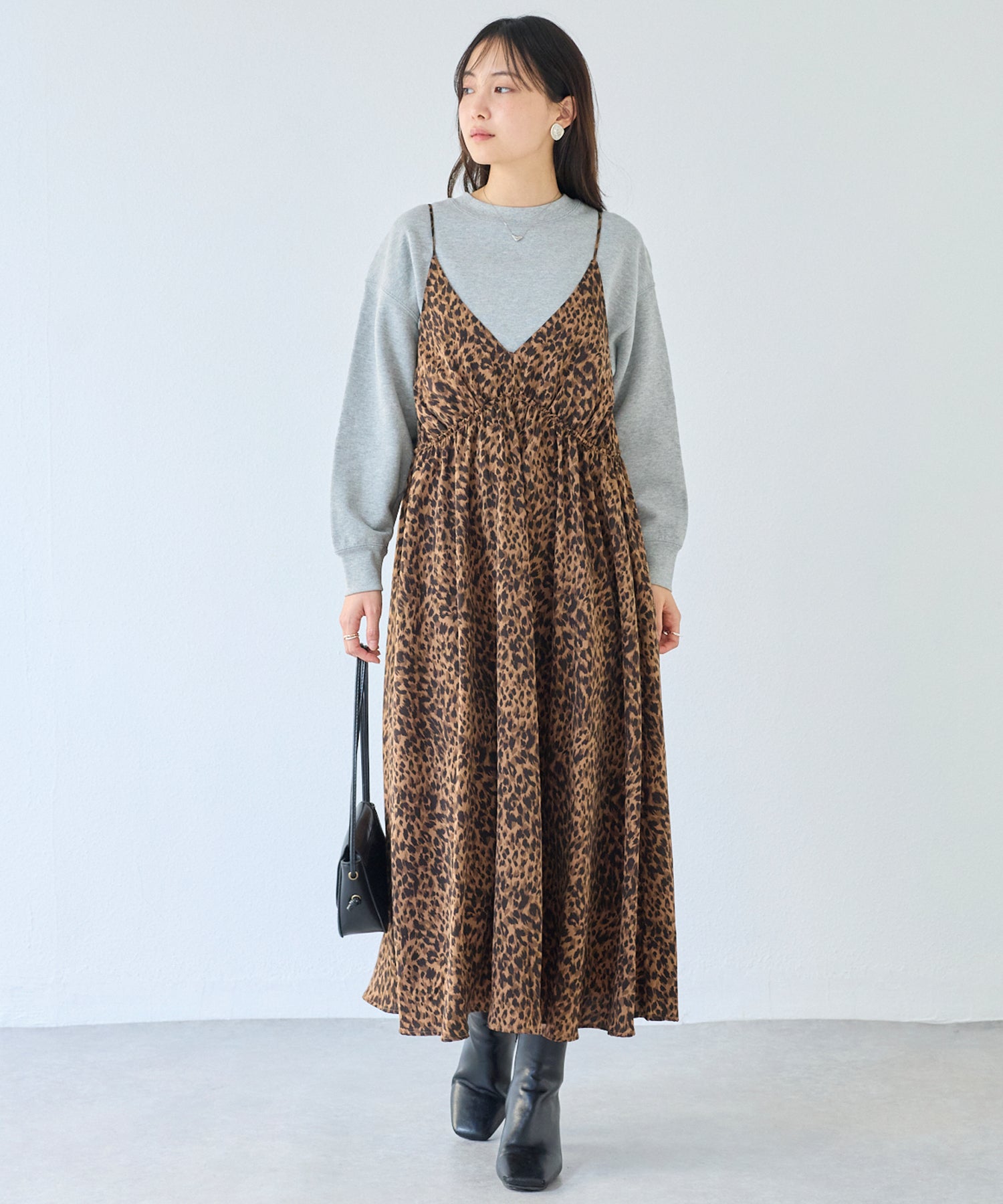 レオパードキャミワンピース