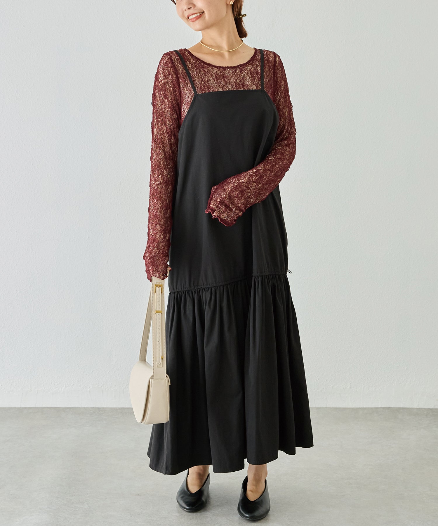 ブラック　model:156cm 着用サイズ:M