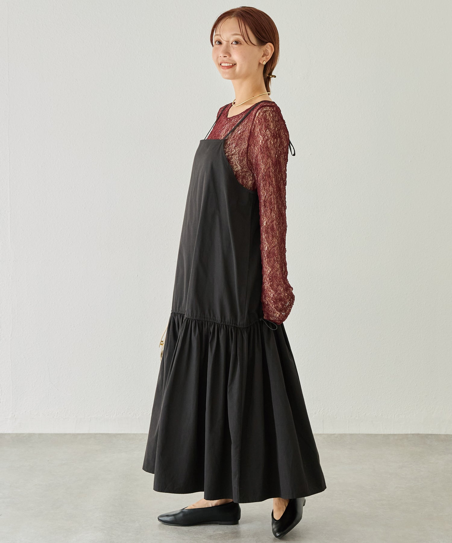 【前後2WAY】ドロストキャミワンピース