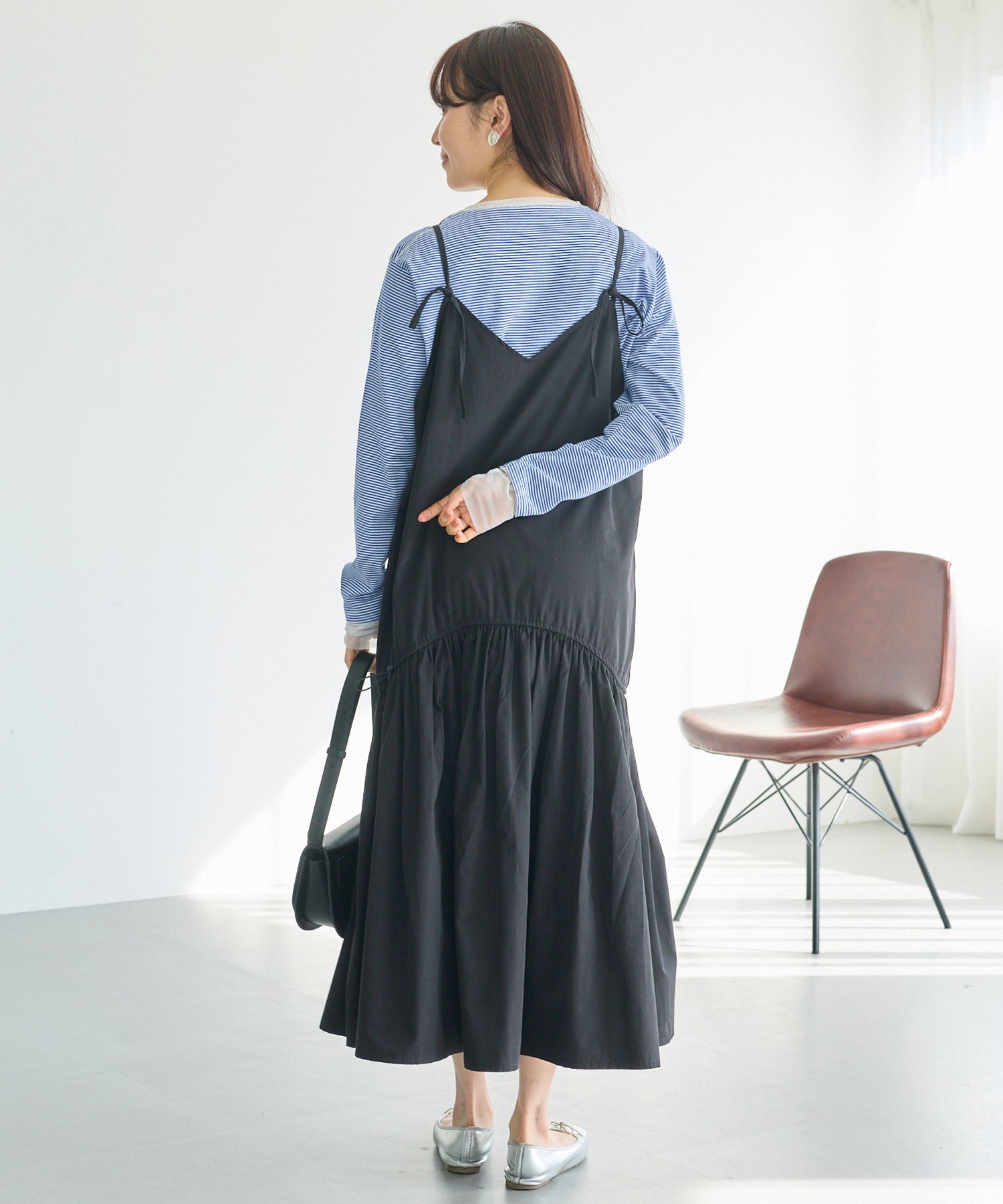 【前後2WAY】ドロストキャミワンピース