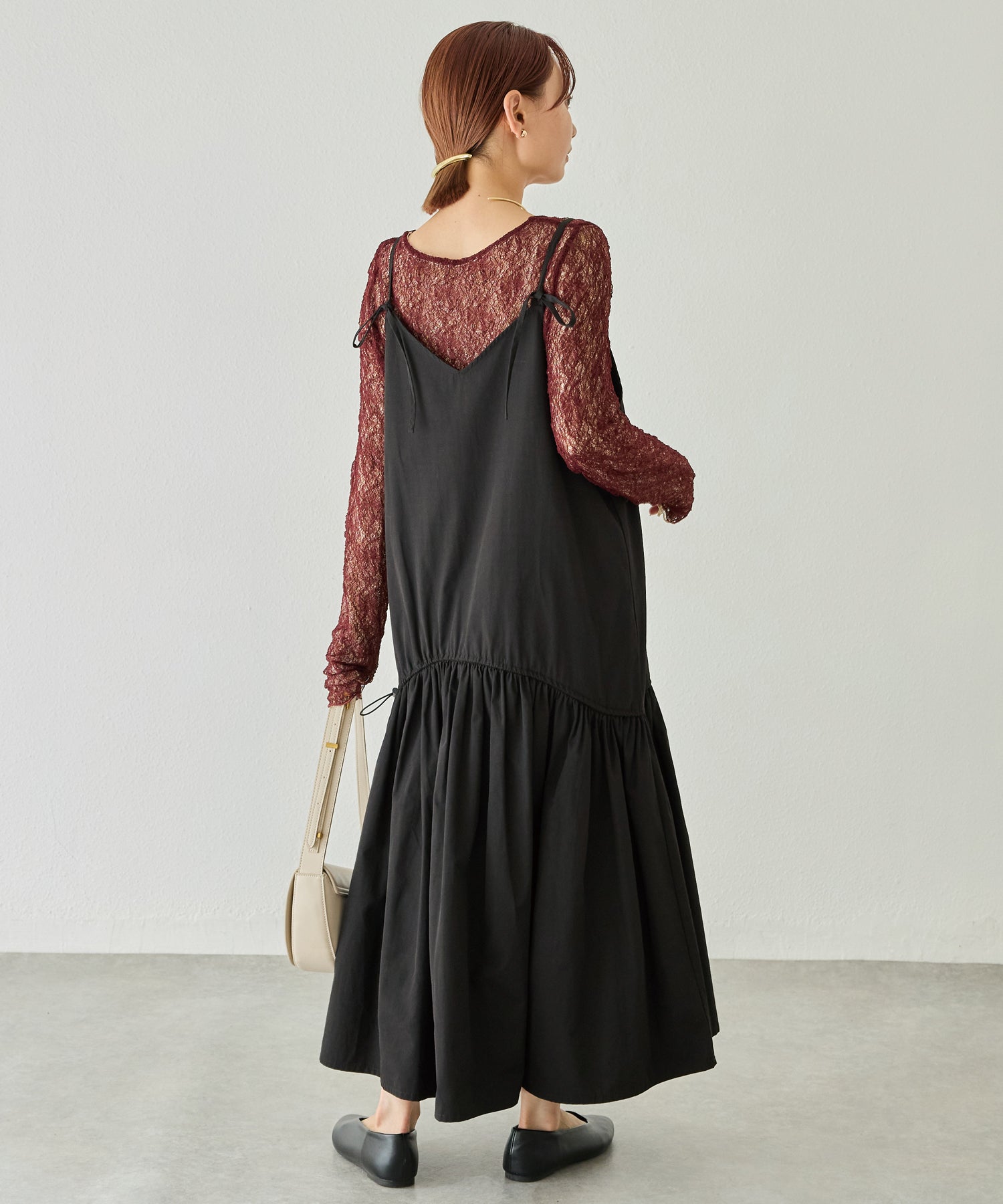 【前後2WAY】ドロストキャミワンピース