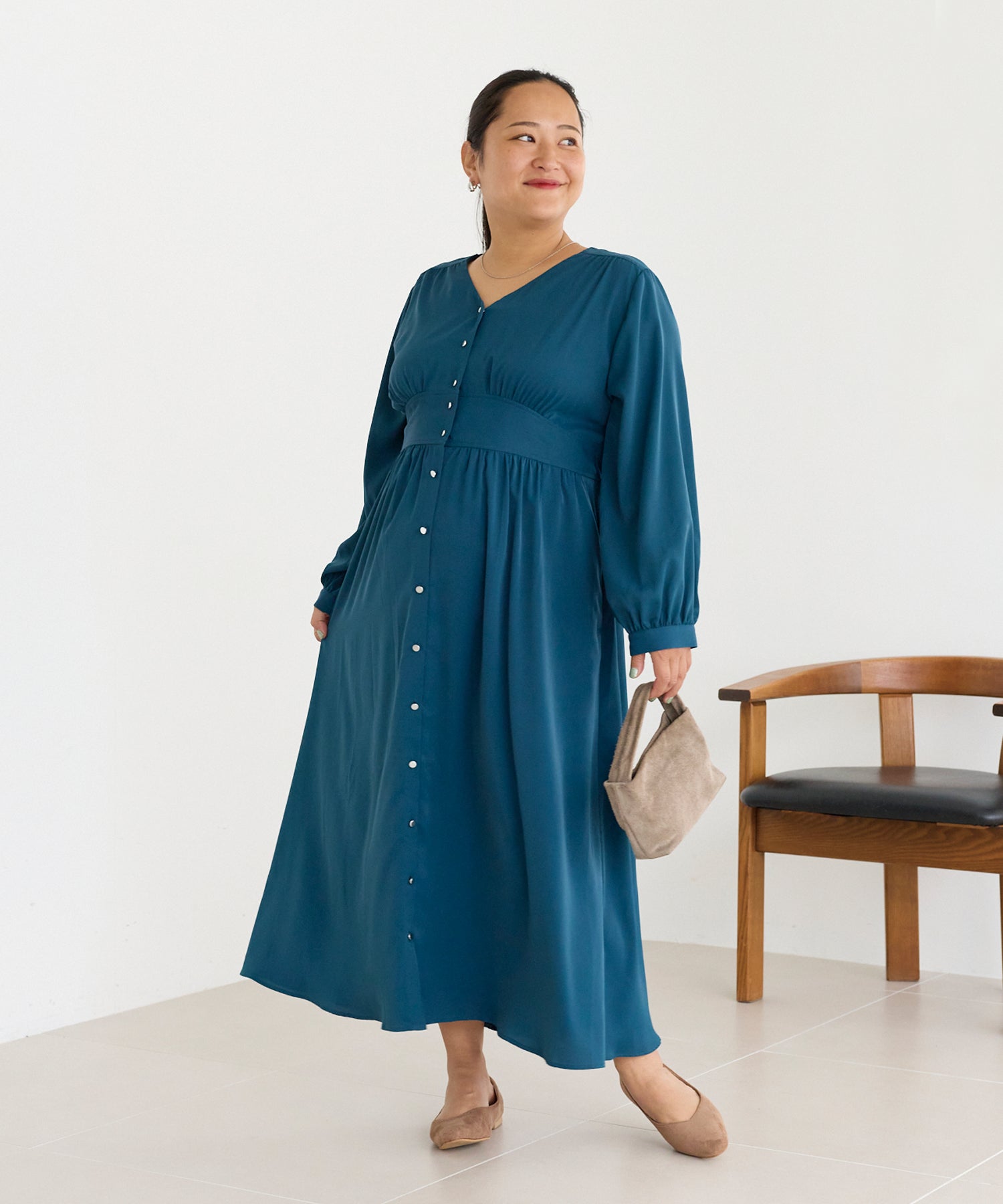 グリーン　model:161cm 着用サイズ:3L