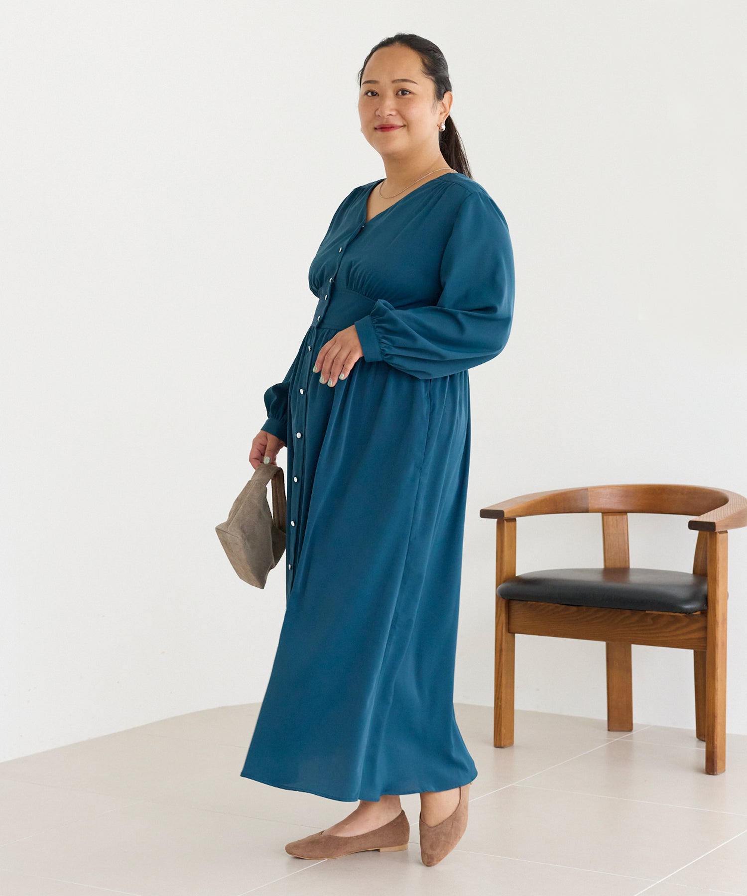 グリーン　model:161cm 着用サイズ:3L