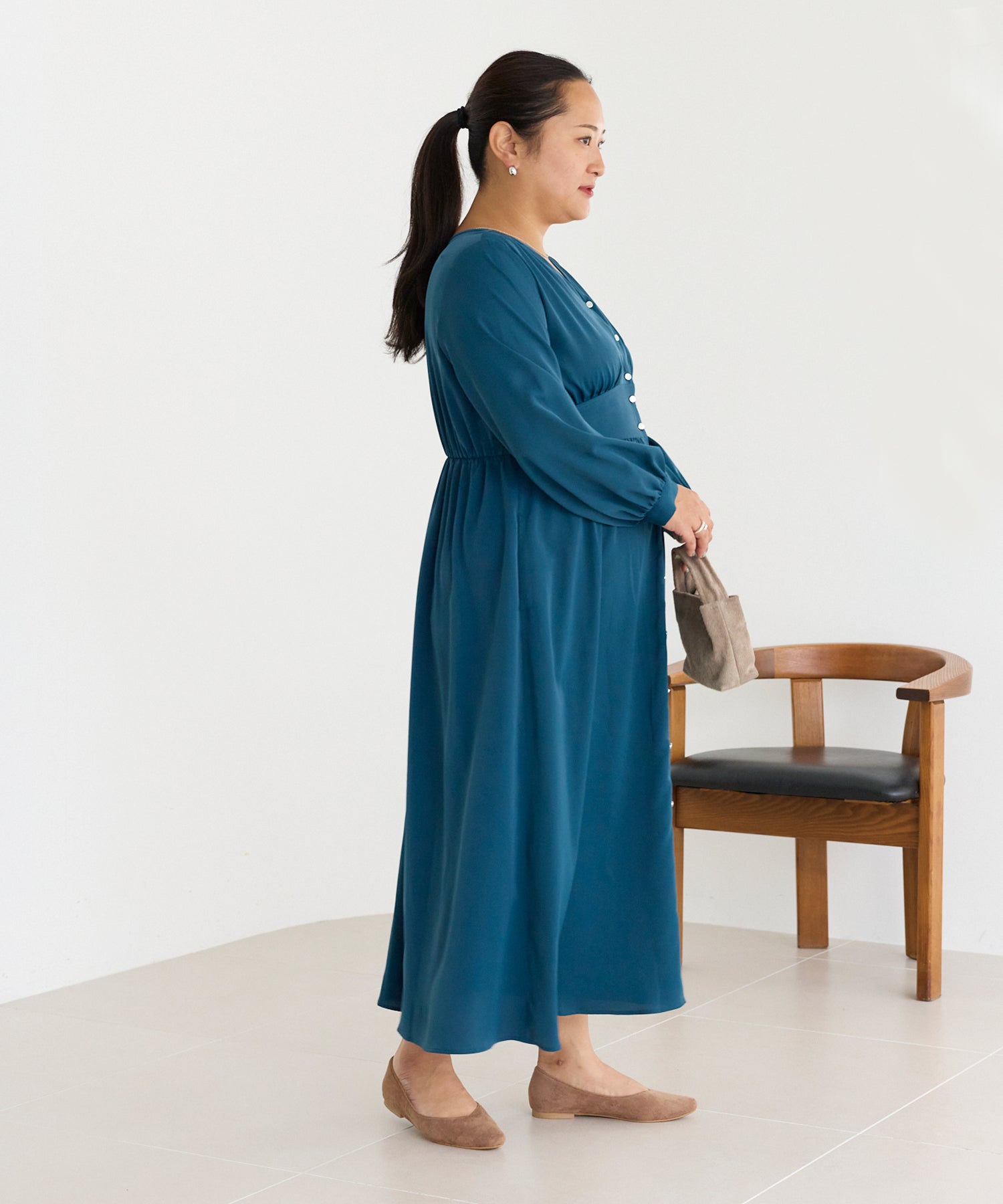 グリーン　model:161cm 着用サイズ:3L