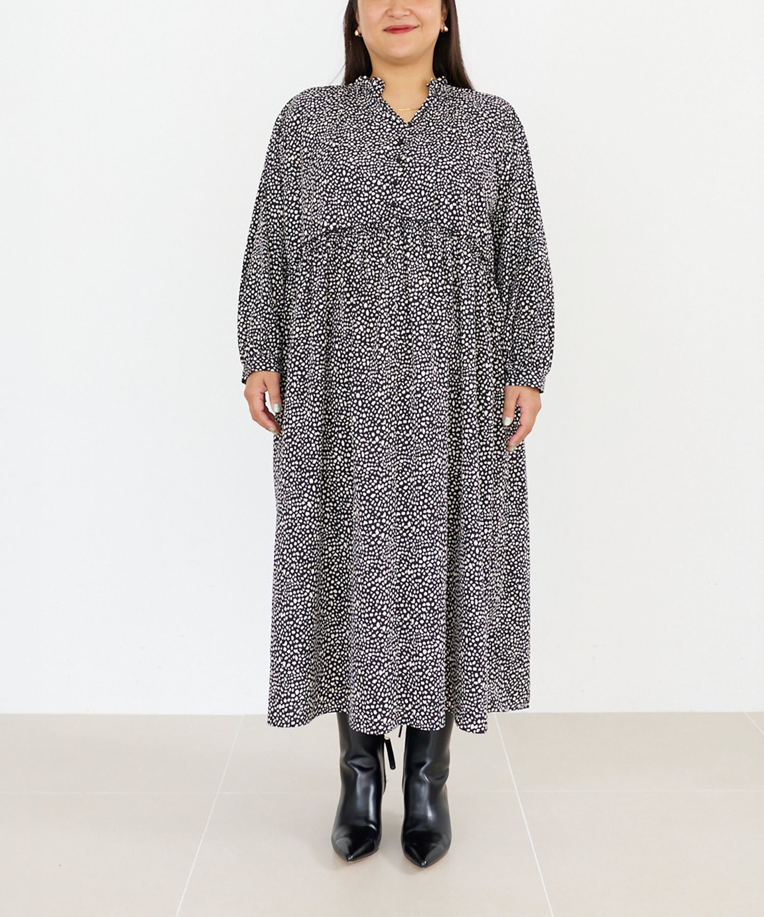 フロント　model:161cm 着用サイズ:3L