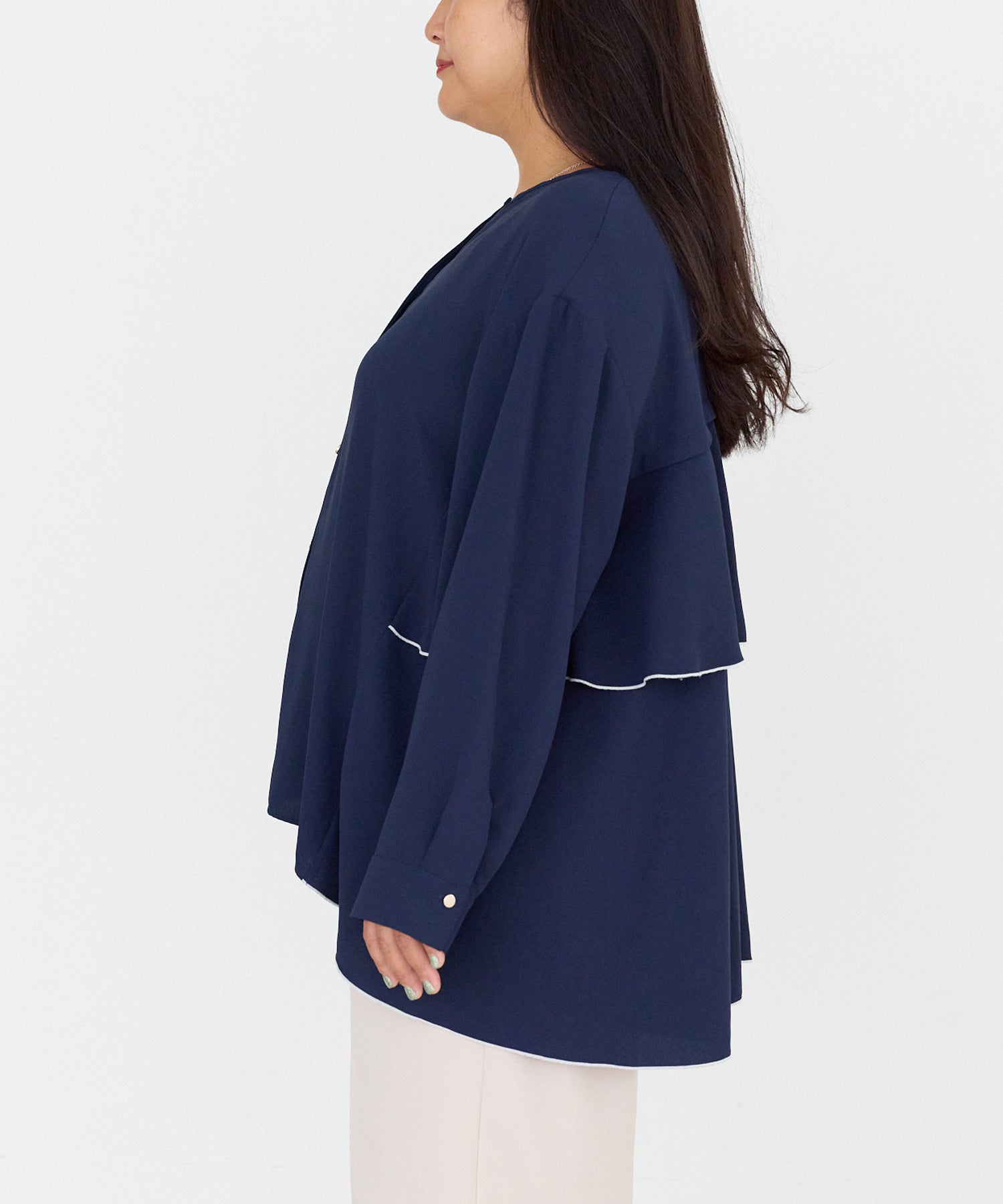 サイド　model:161cm 着用サイズ:3L