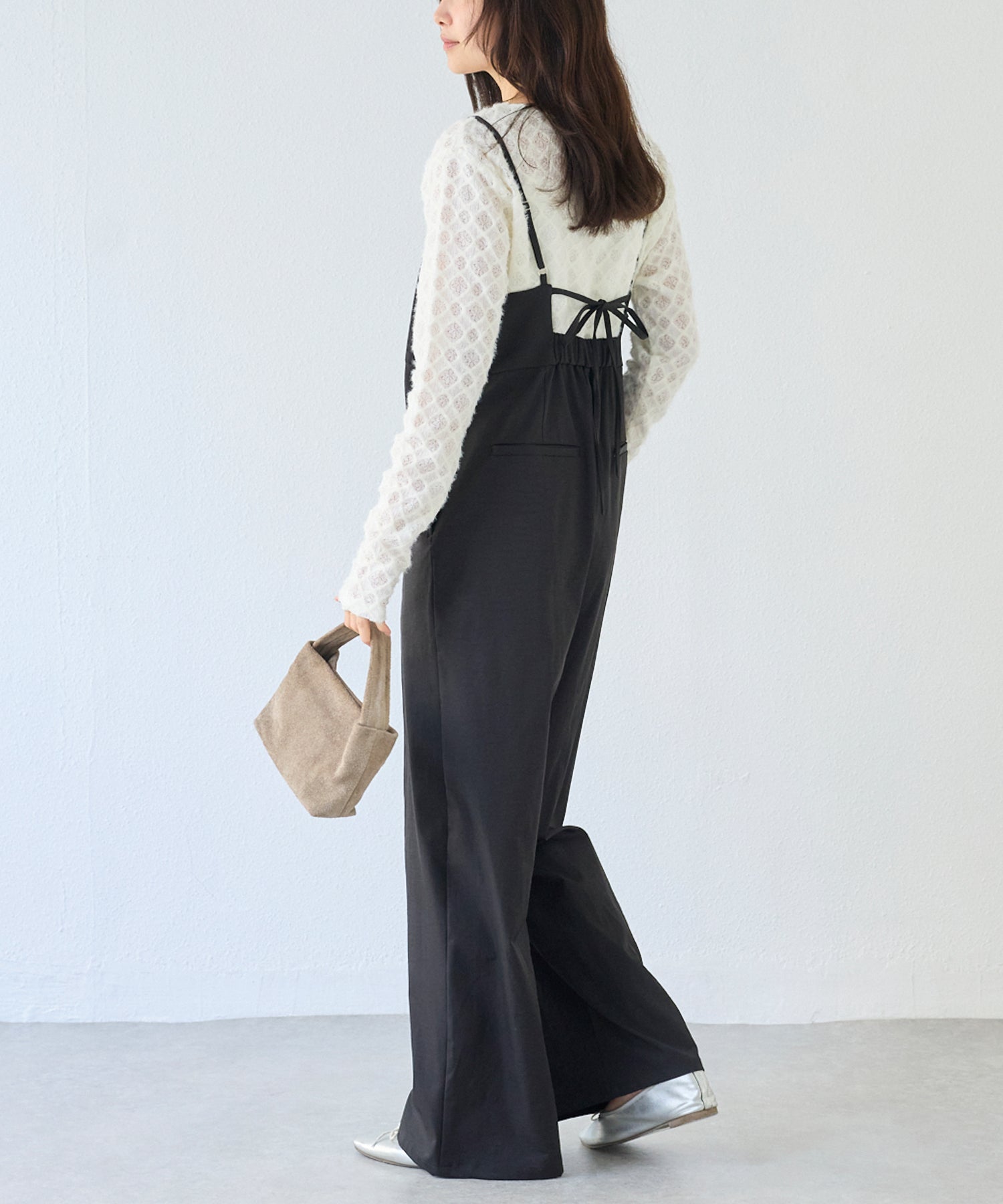 フロントファスナーサロペット