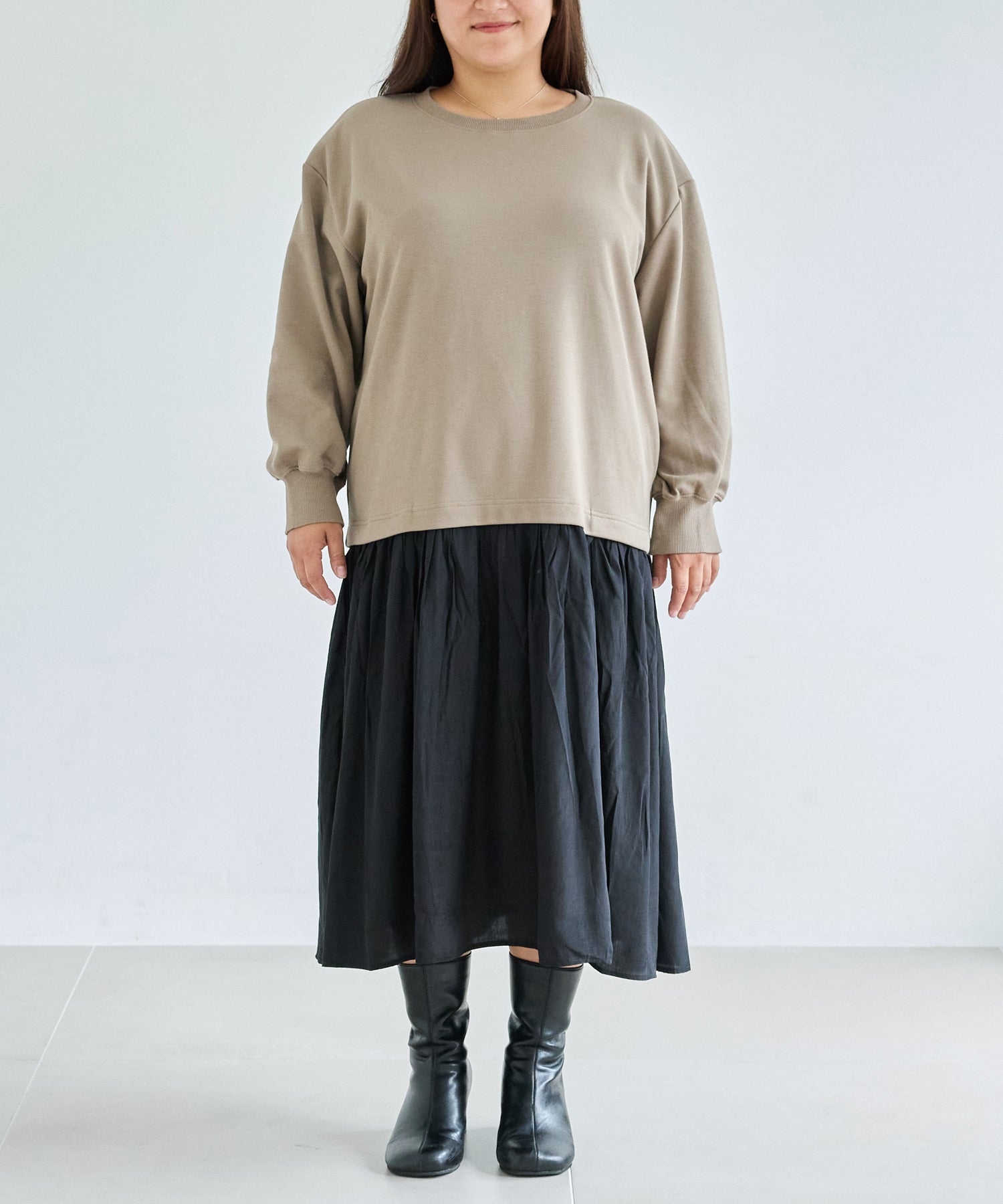 フロント　model:161cm 着用サイズ:3L