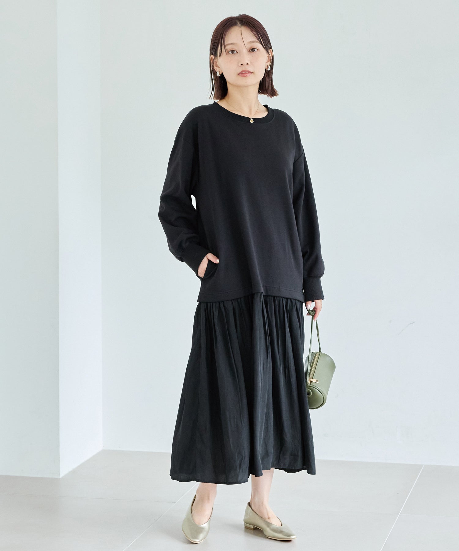 ブラック　model:156cm 着用サイズ:M