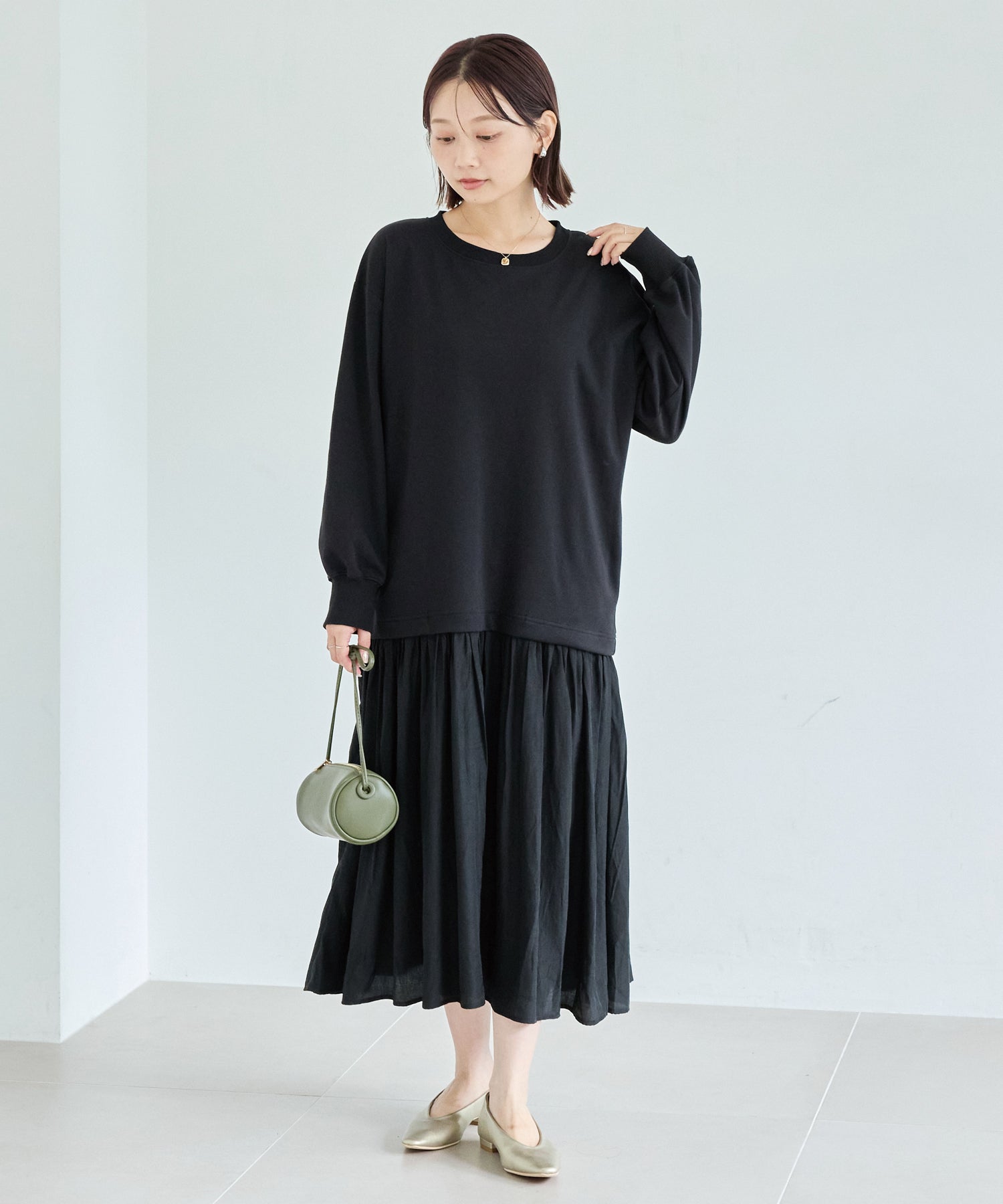 ブラック　model:156cm 着用サイズ:M
