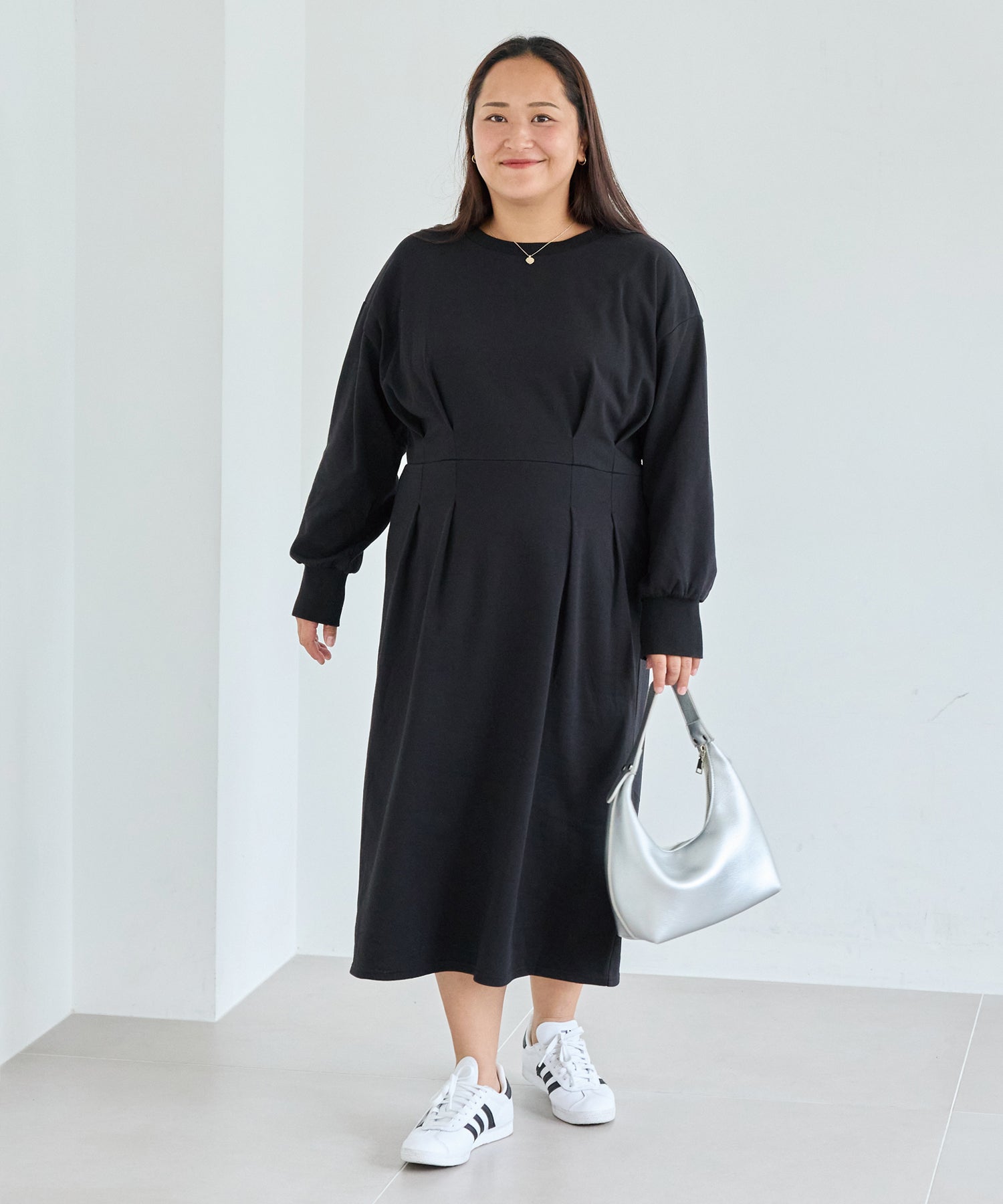 ブラック　model:161cm 着用サイズ:3L
