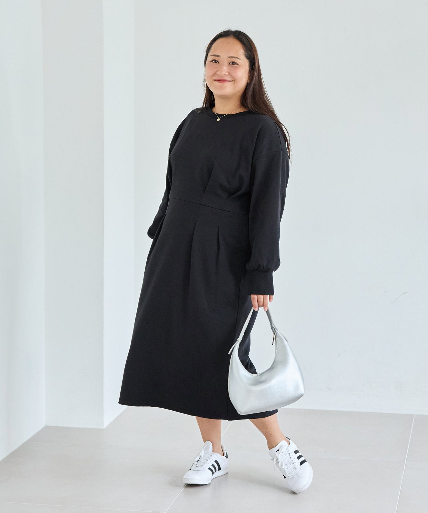 ブラック　model:161cm 着用サイズ:3L