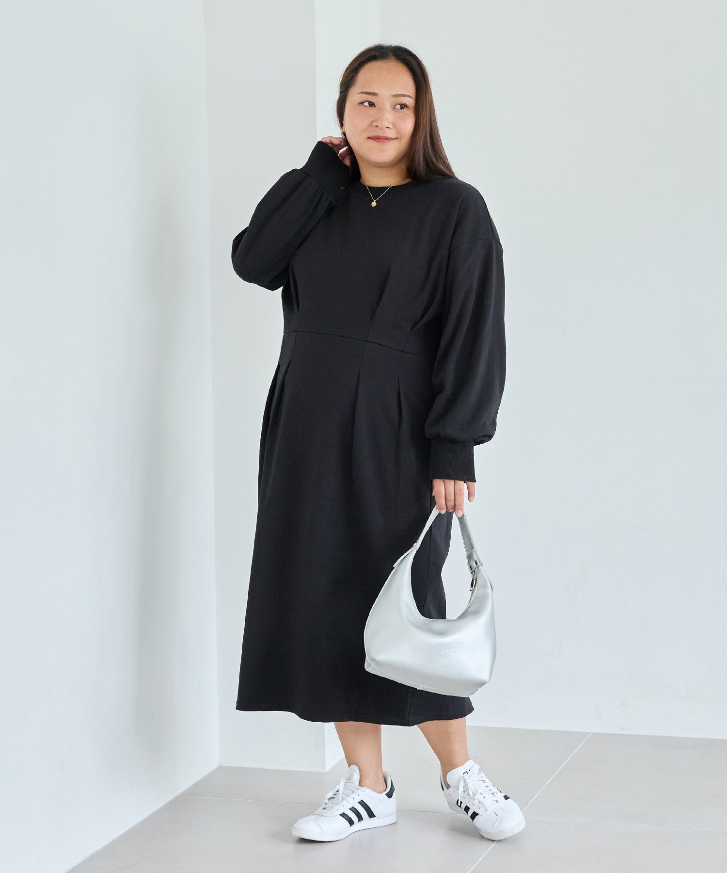 ブラック　model:161cm 着用サイズ:3L