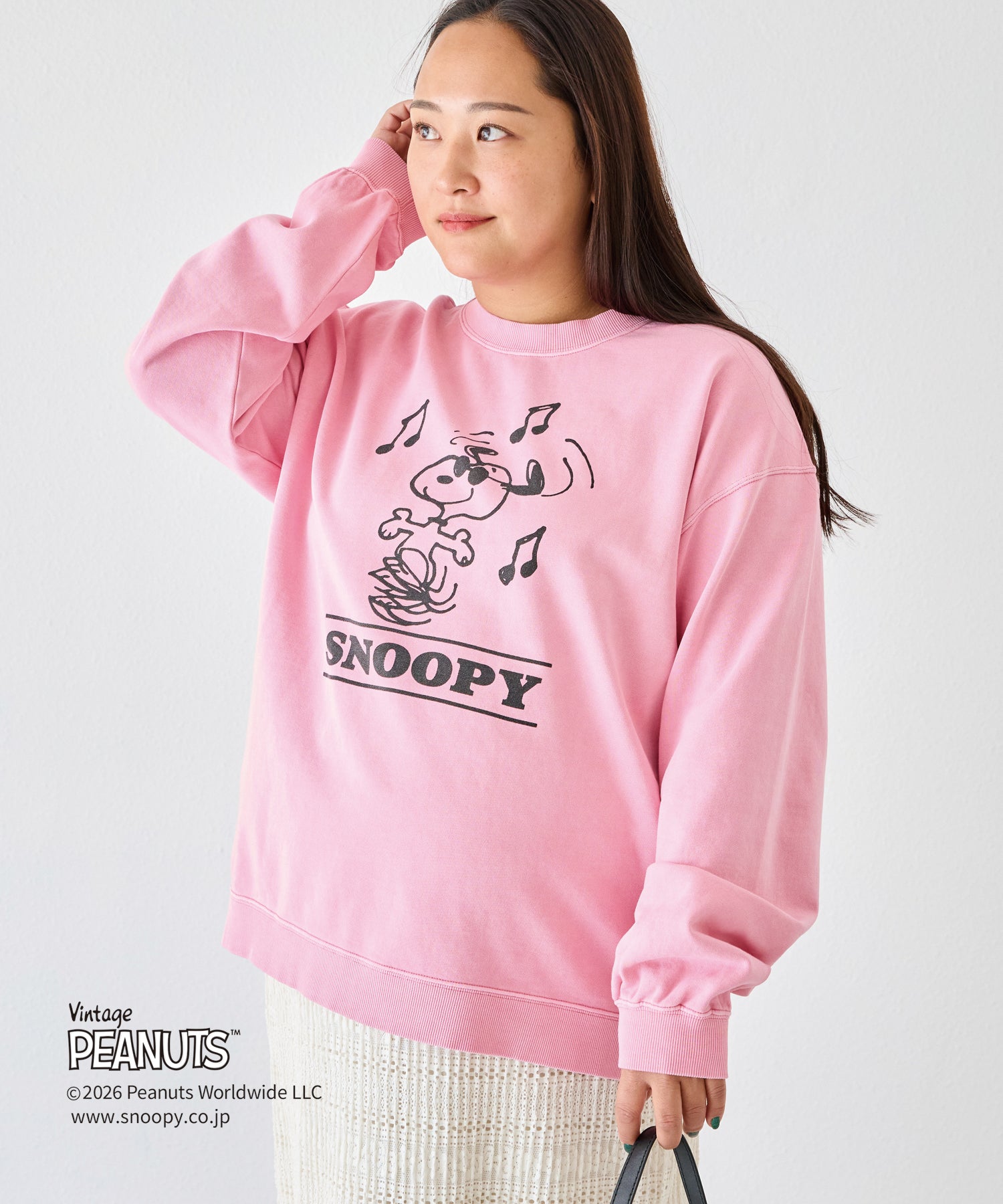 ピンク　model:161cm 着用サイズ:3L