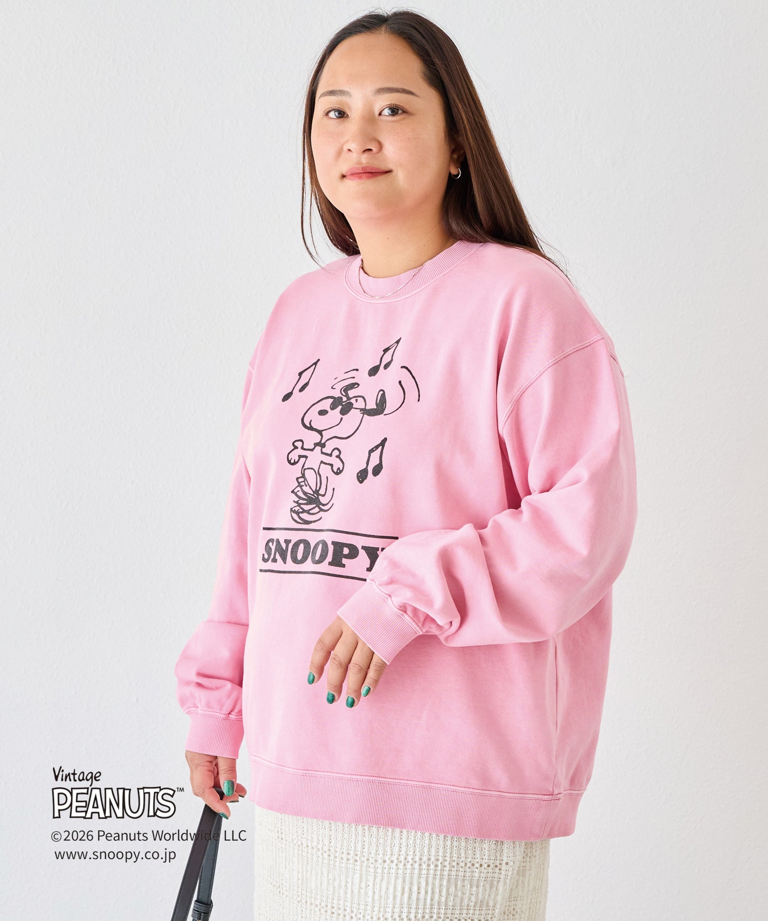 ピンク　model:161cm 着用サイズ:3L