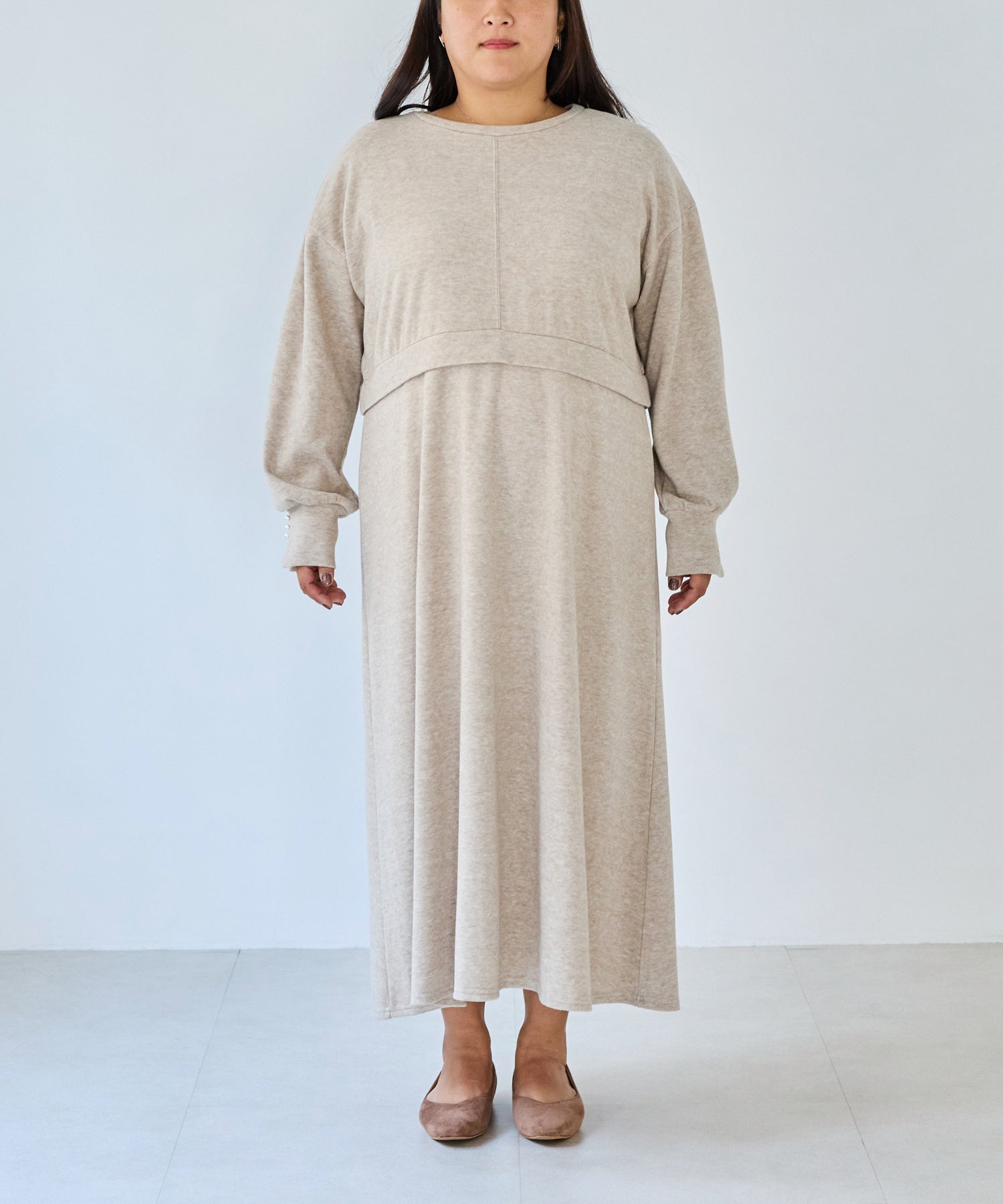 フロント　model:161cm 着用サイズ:3L