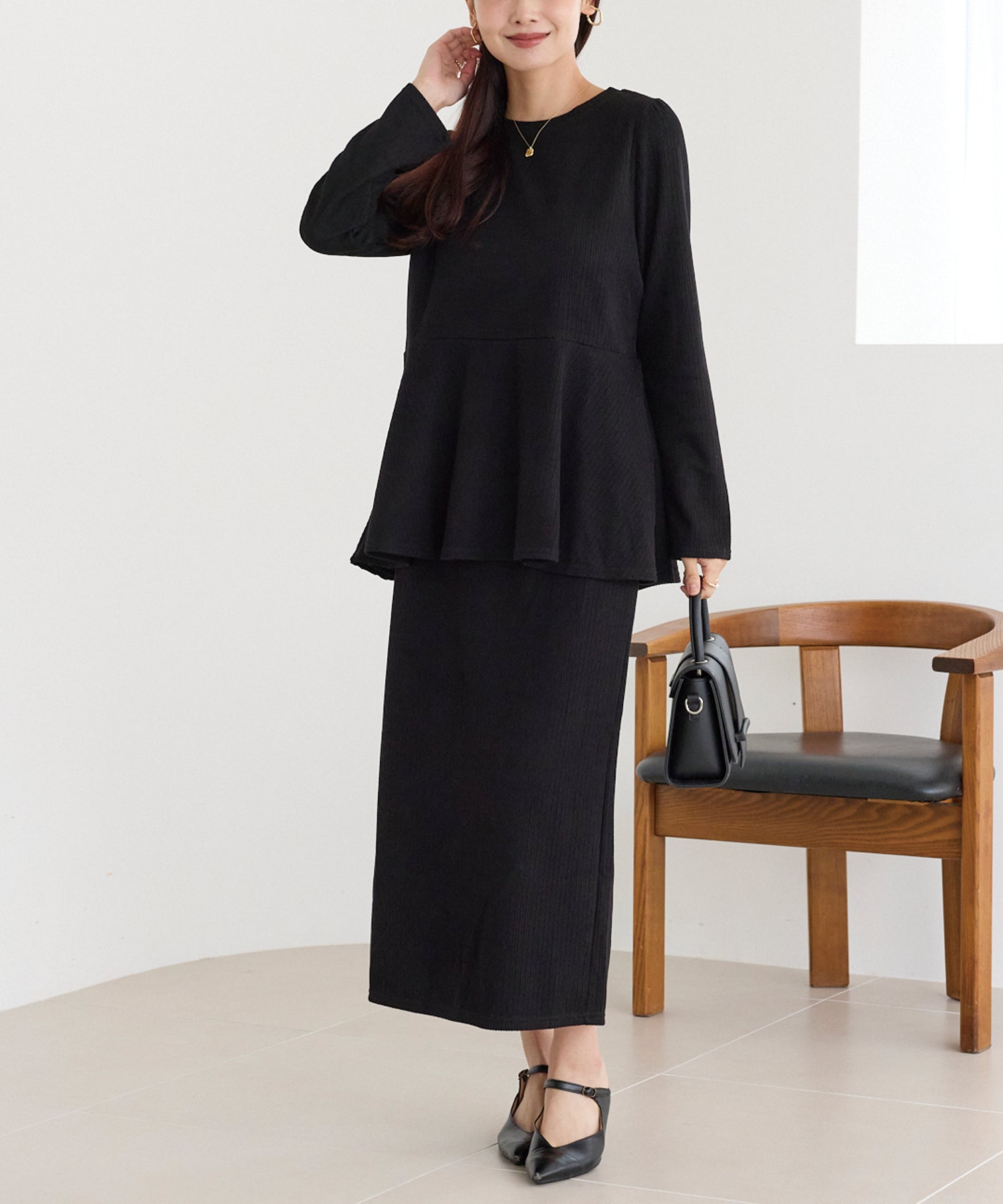 ブラック　model:160cm 着用サイズ:M