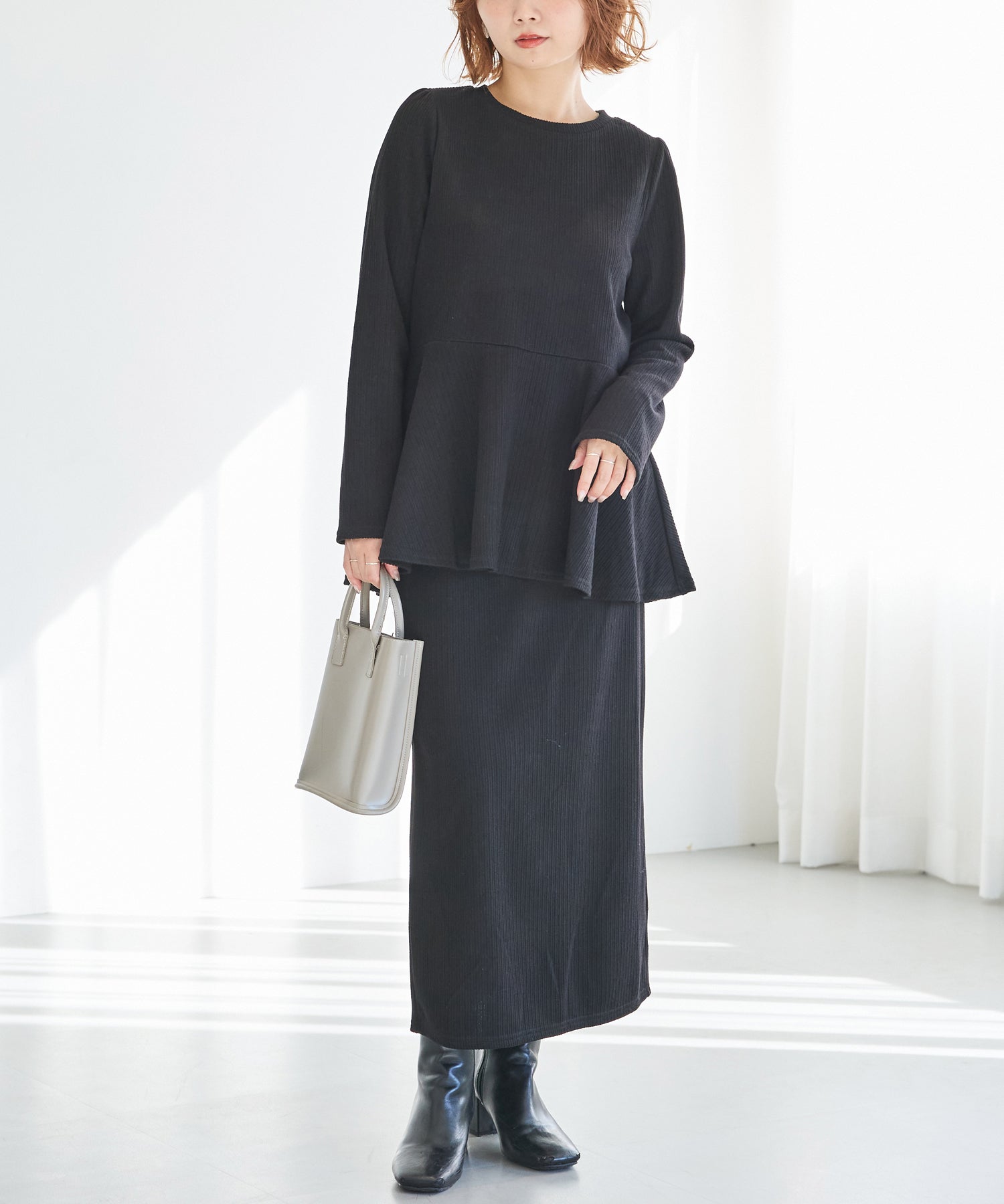 ブラック　model:156cm 着用サイズ:M