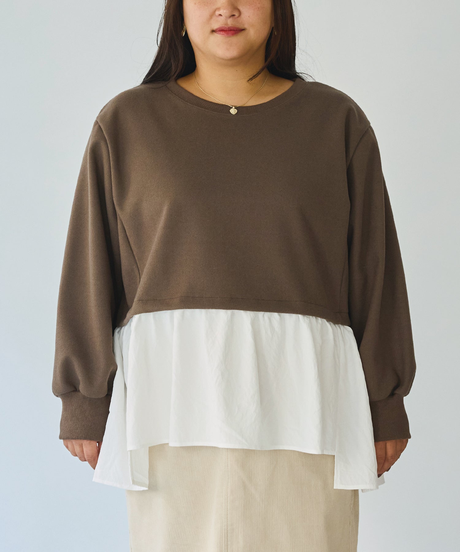 フロント　model:161cm 着用サイズ:3L