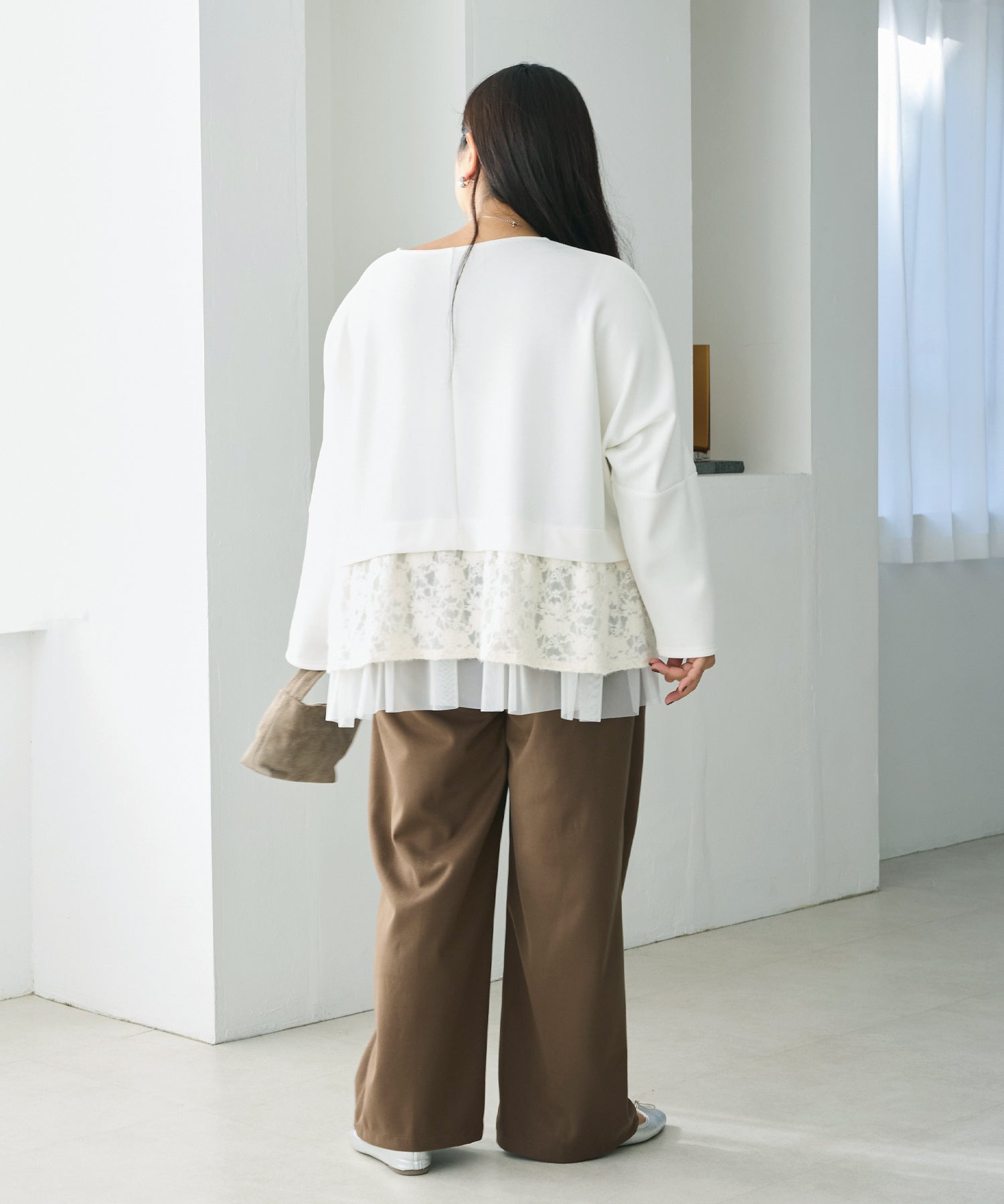 ブラウン　model:161cm 着用サイズ:3L