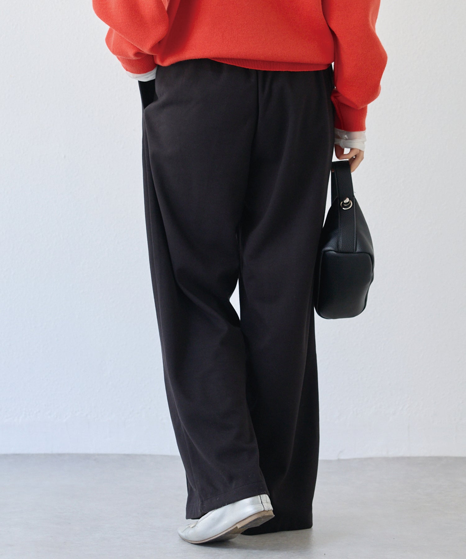 ウールライクカットイージーパンツ