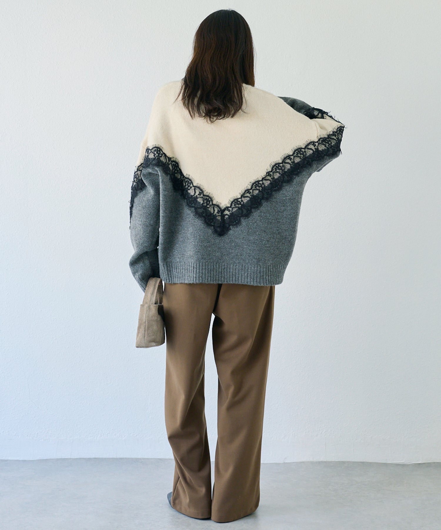 ウールライクカットイージーパンツ