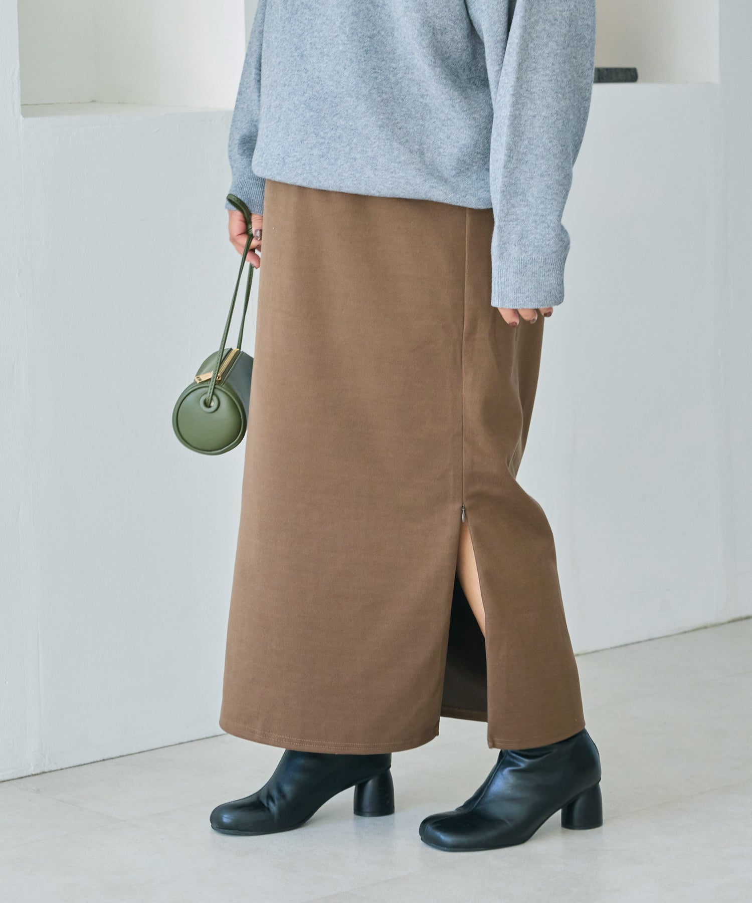 ブラウン　model:161cm 着用サイズ:3L