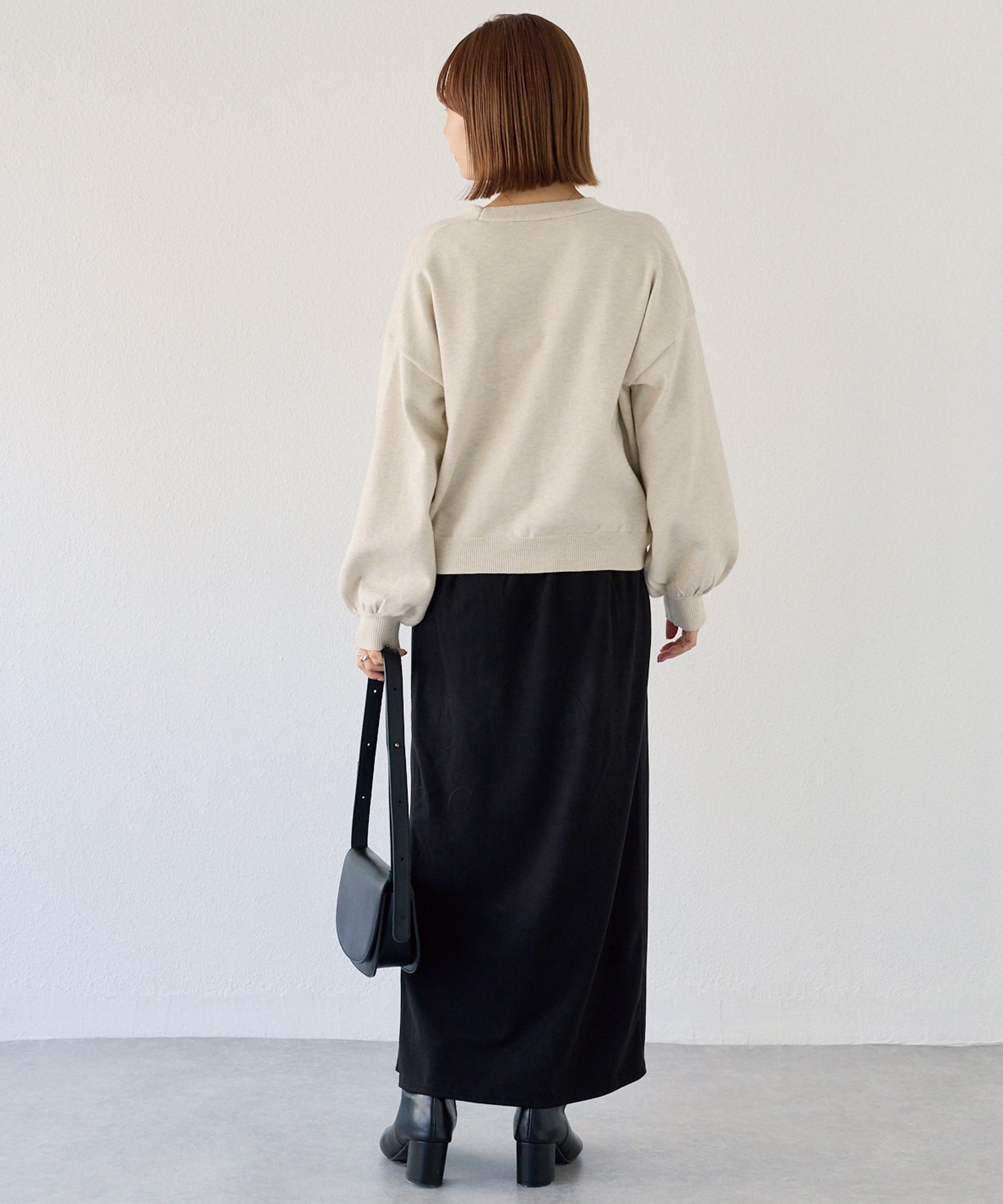 ウールライクカットナロースカート