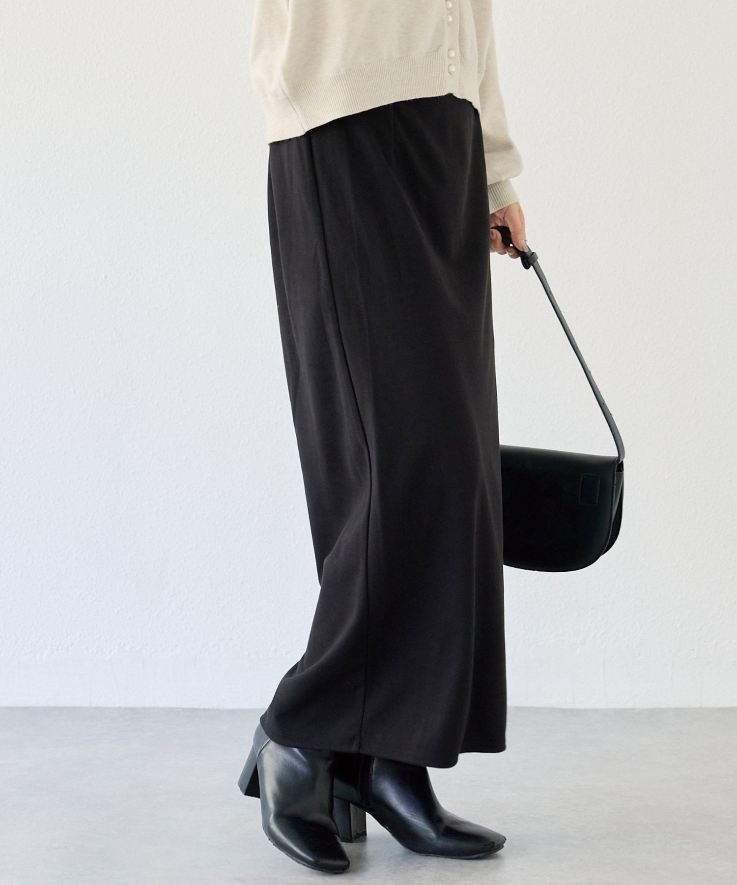 ウールライクカットナロースカート