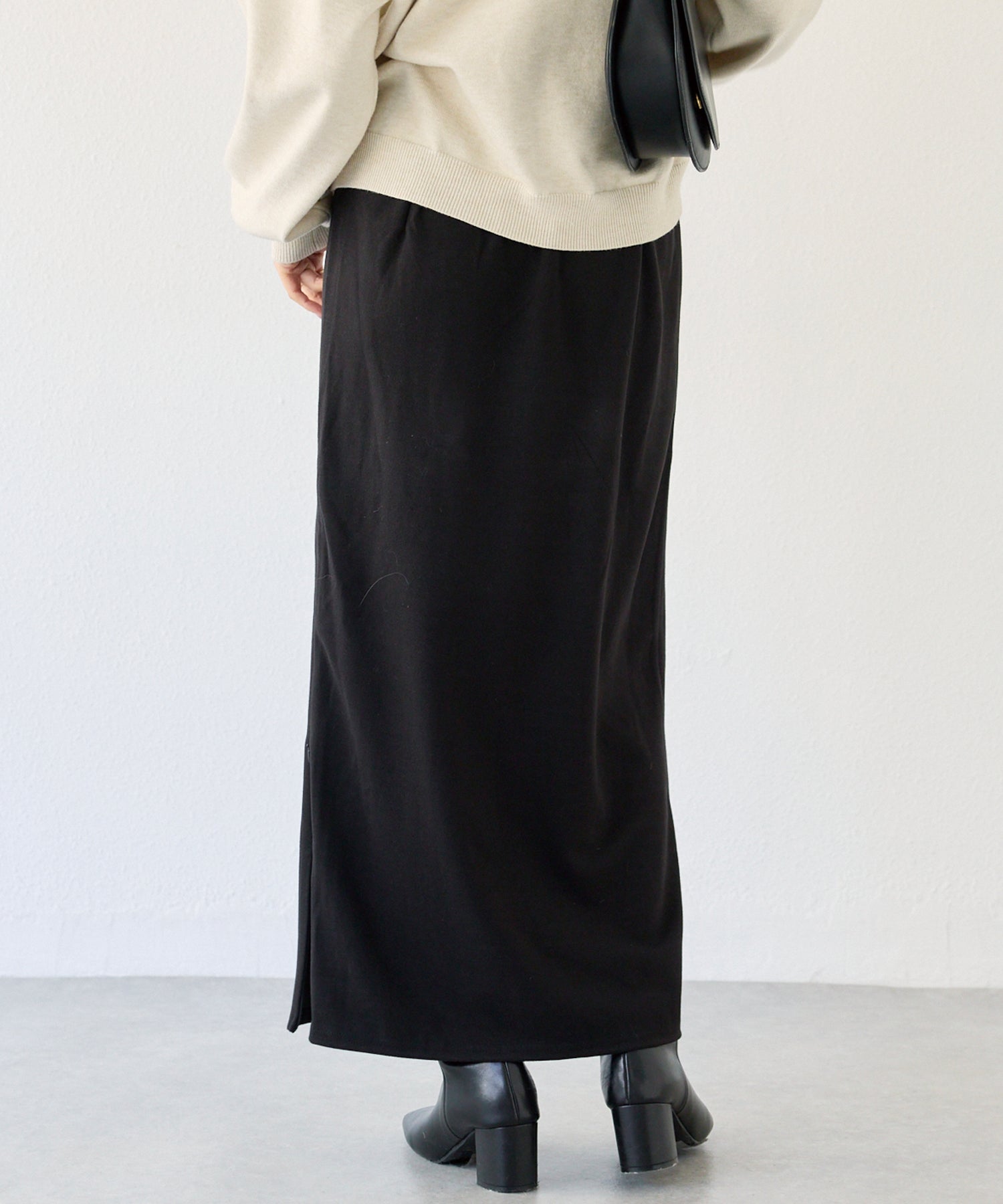 ウールライクカットナロースカート