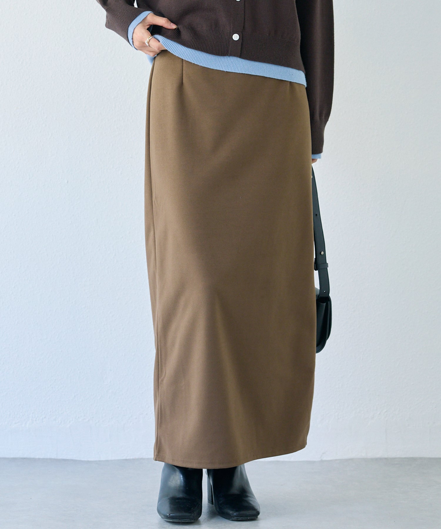 ウールライクカットナロースカート