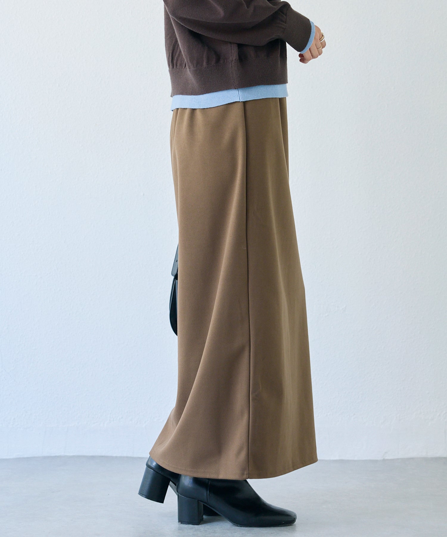 ウールライクカットナロースカート