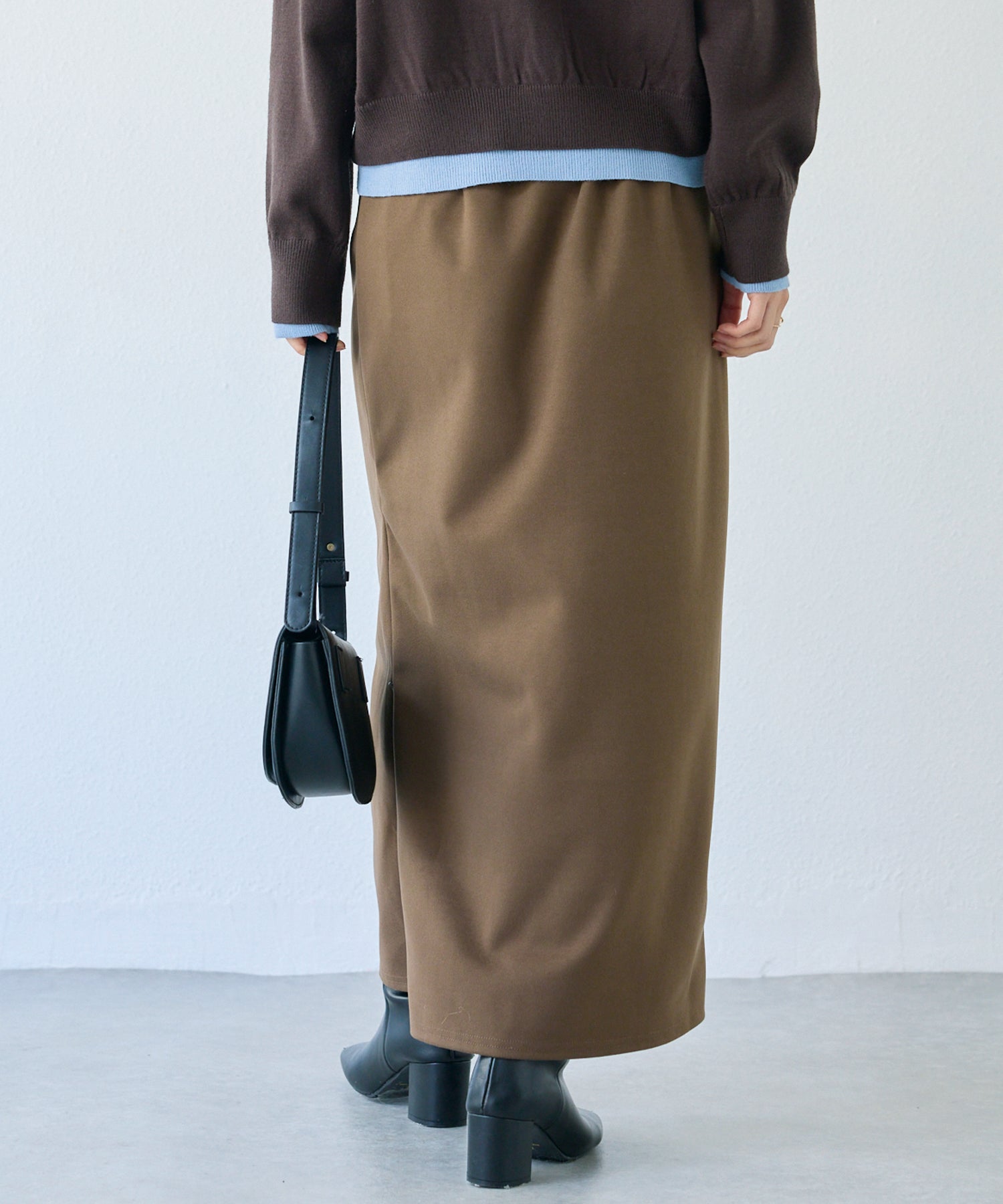 ウールライクカットナロースカート