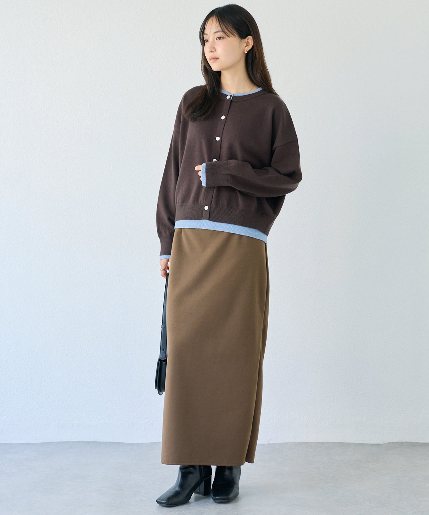 ウールライクカットナロースカート