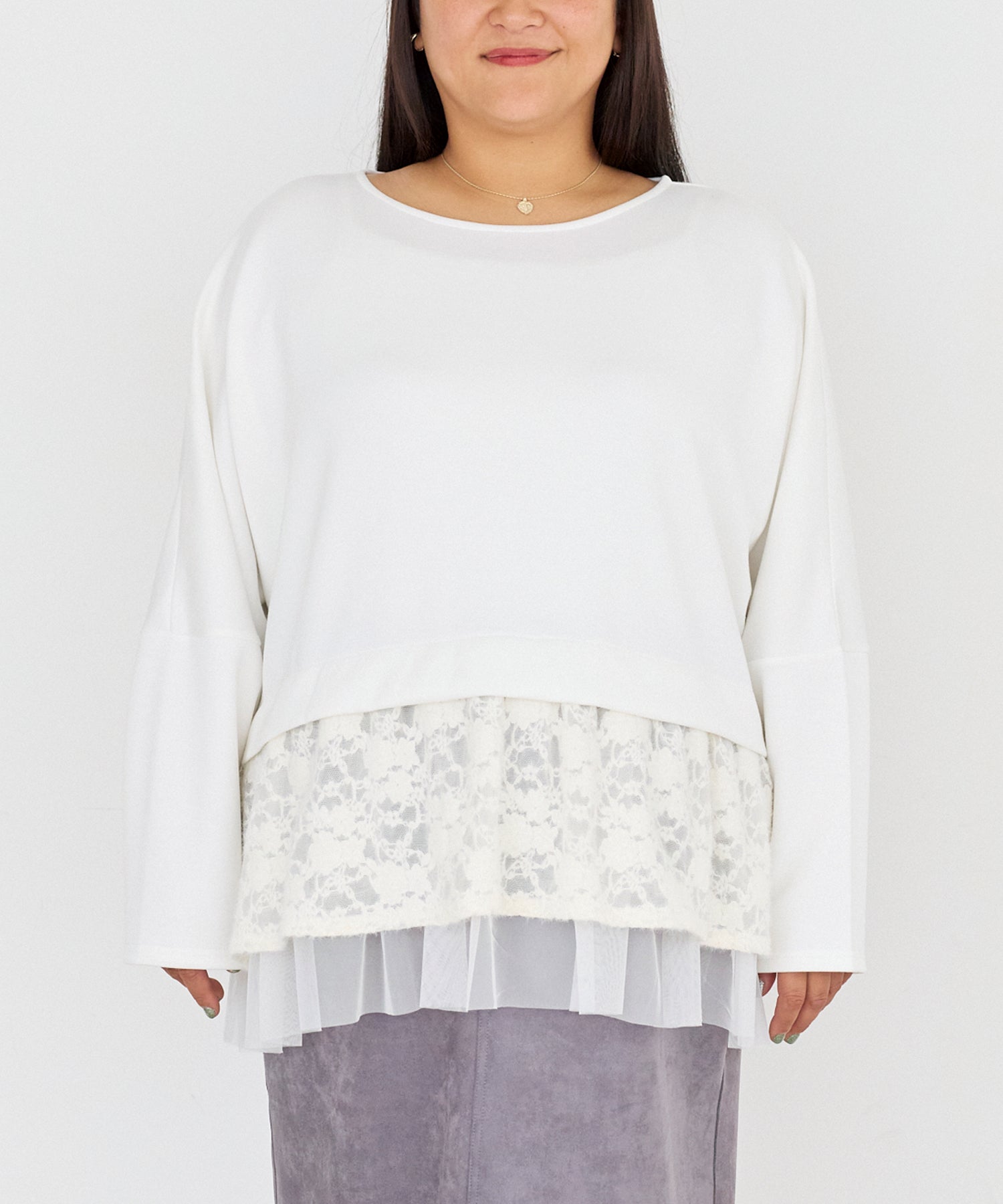 フロント　model:161cm 着用サイズ:3L