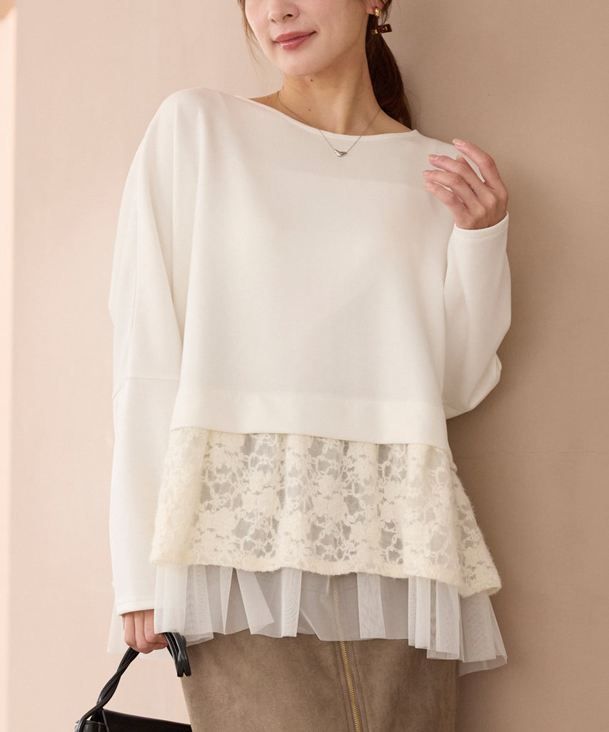 オフホワイト　model:156cm 着用サイズ:M