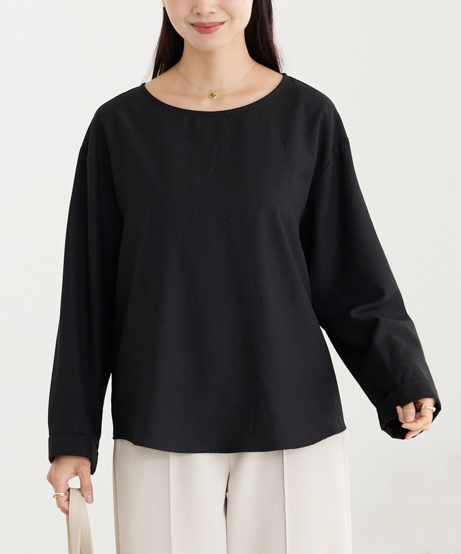 バックギャザーブラウス