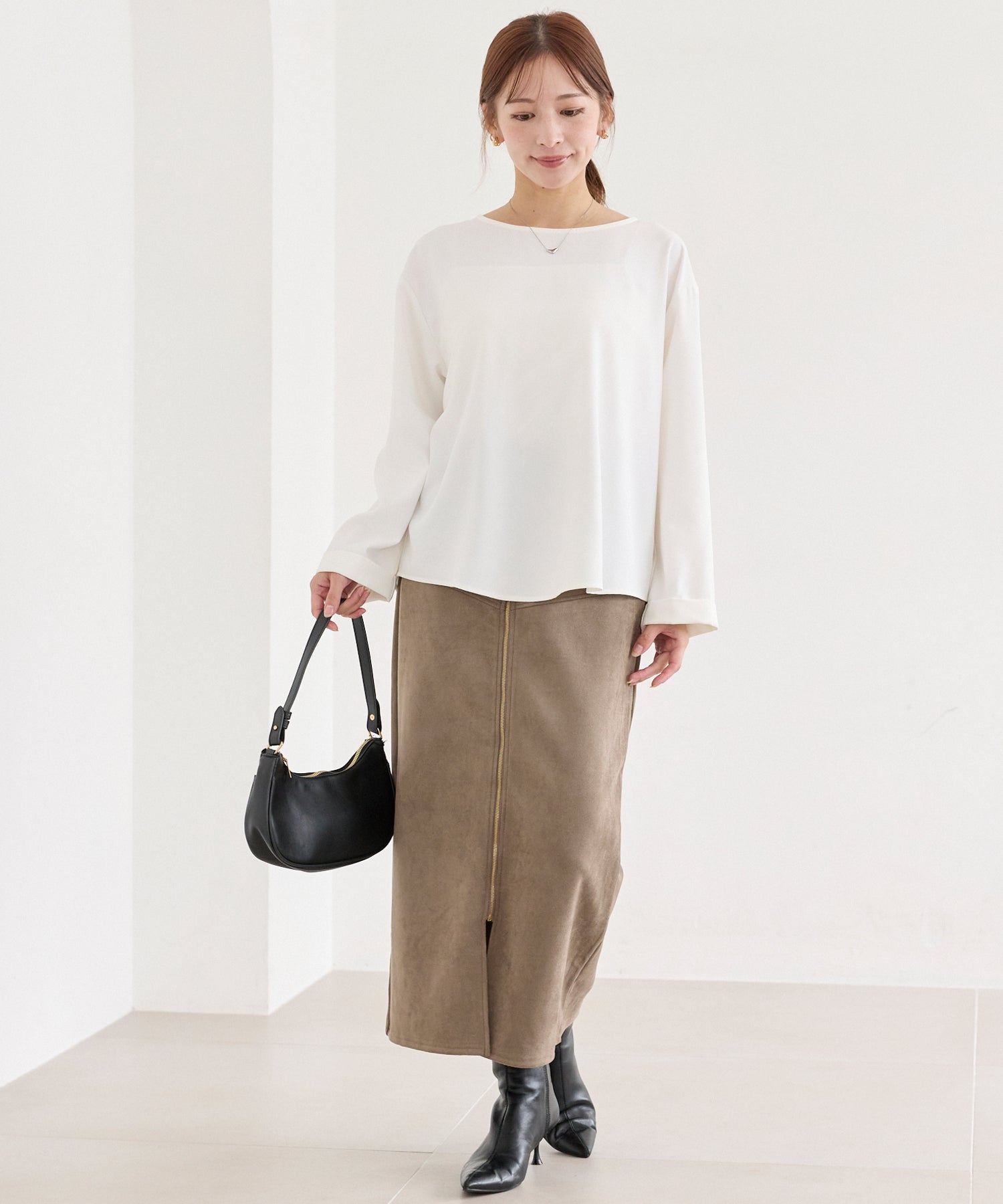 バックギャザーブラウス