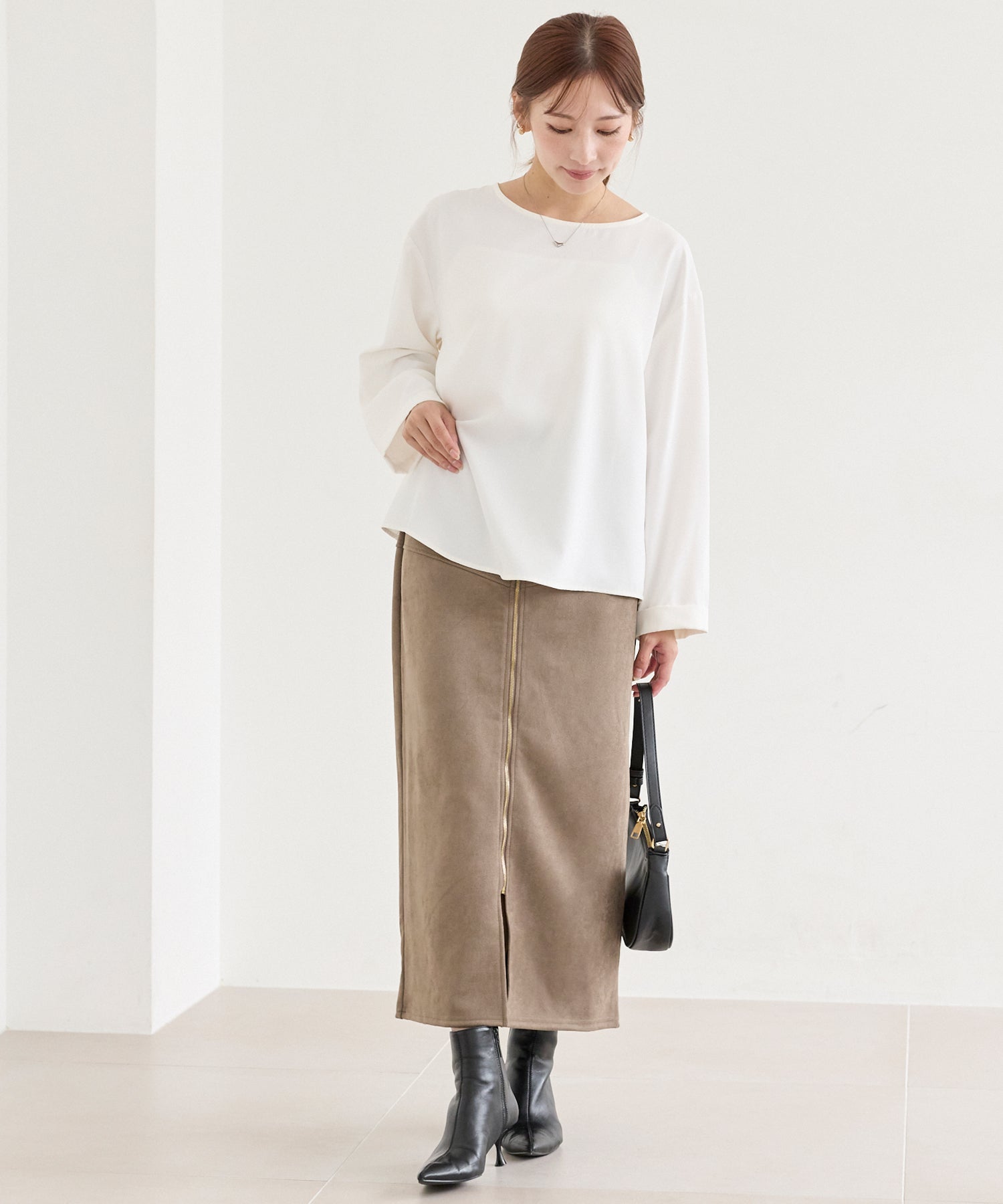 バックギャザーブラウス